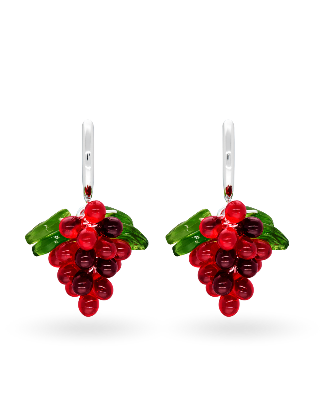 Candy Currant Jelly Earrings in Silver