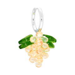 Champagne Jelly Earrings in Silver