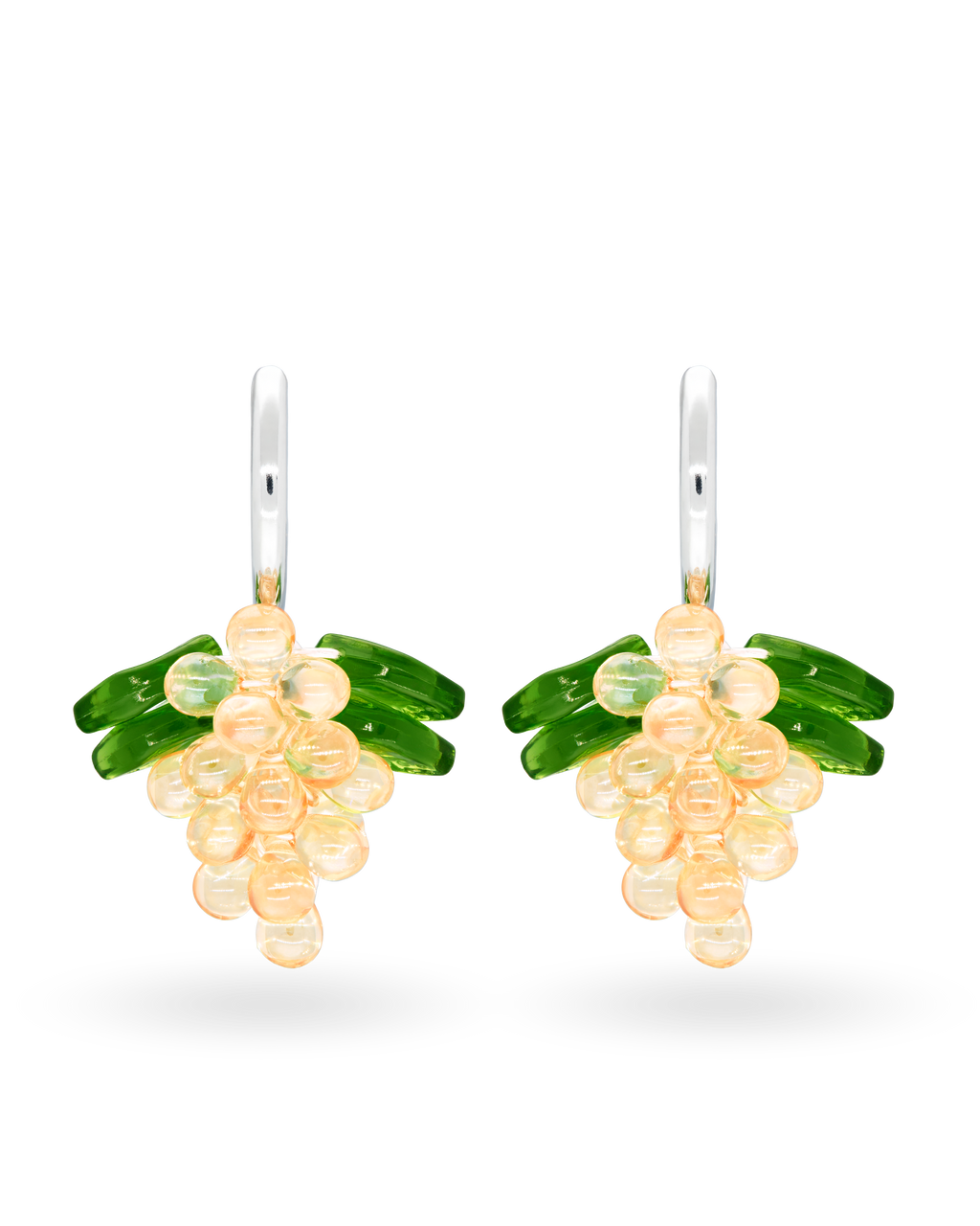 Champagne Jelly Earrings in Silver