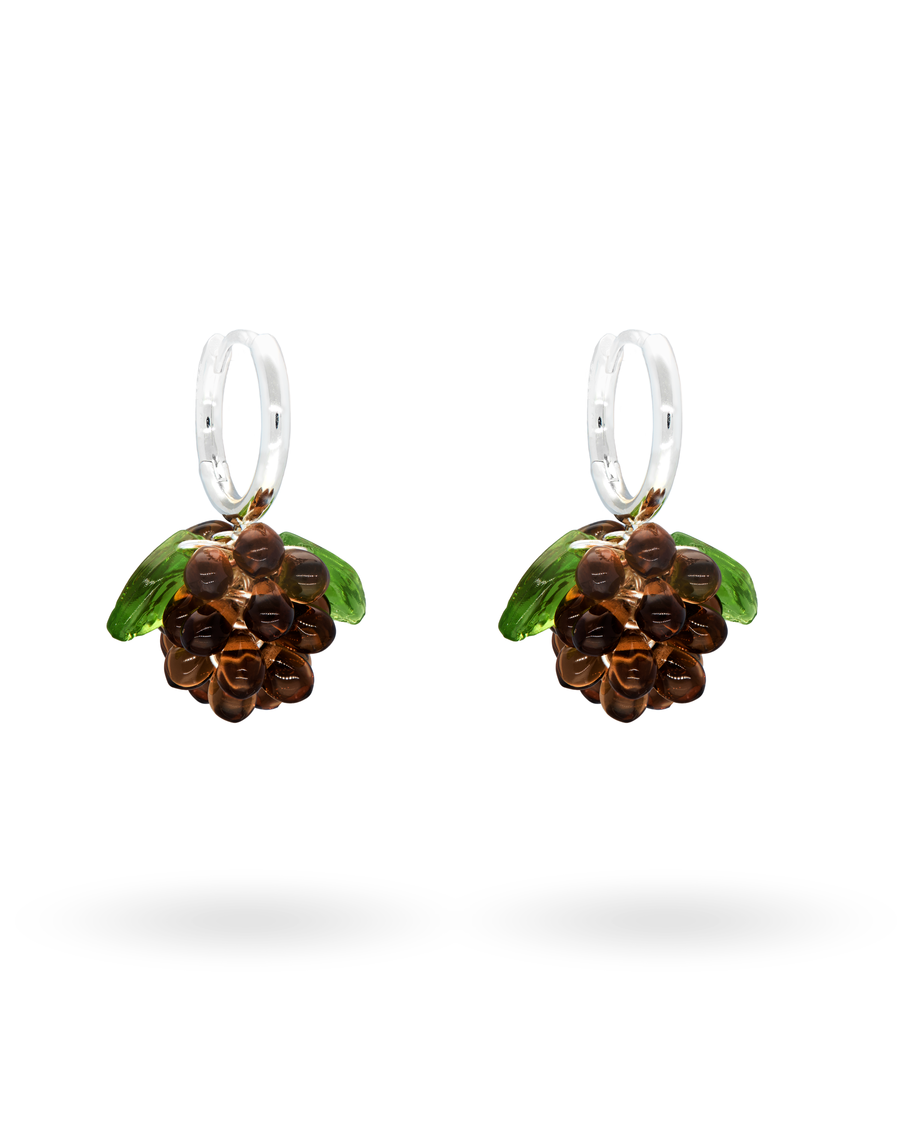 Mini Choco Jam Earrings in Silver