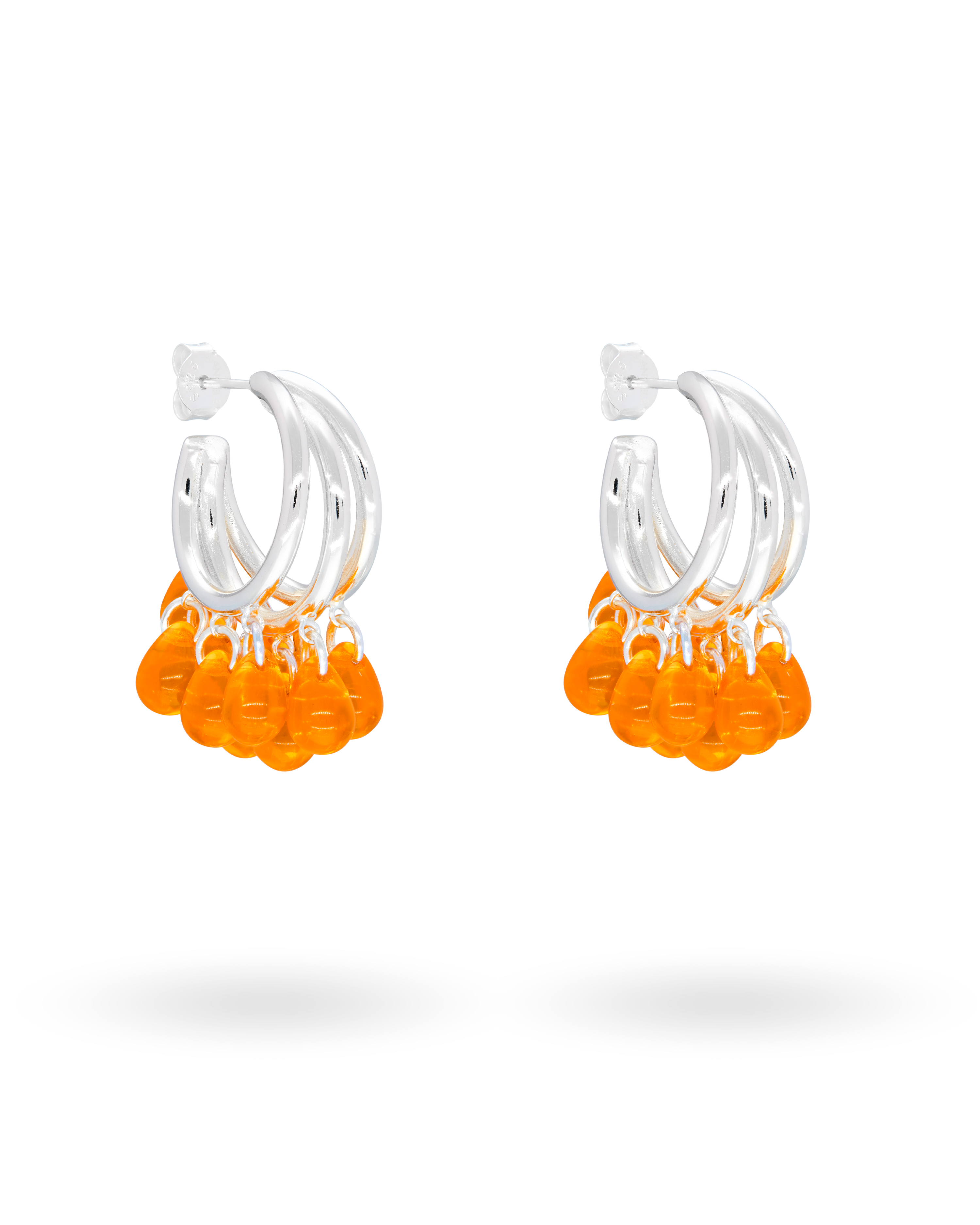 Corallicious Earrings in Silver