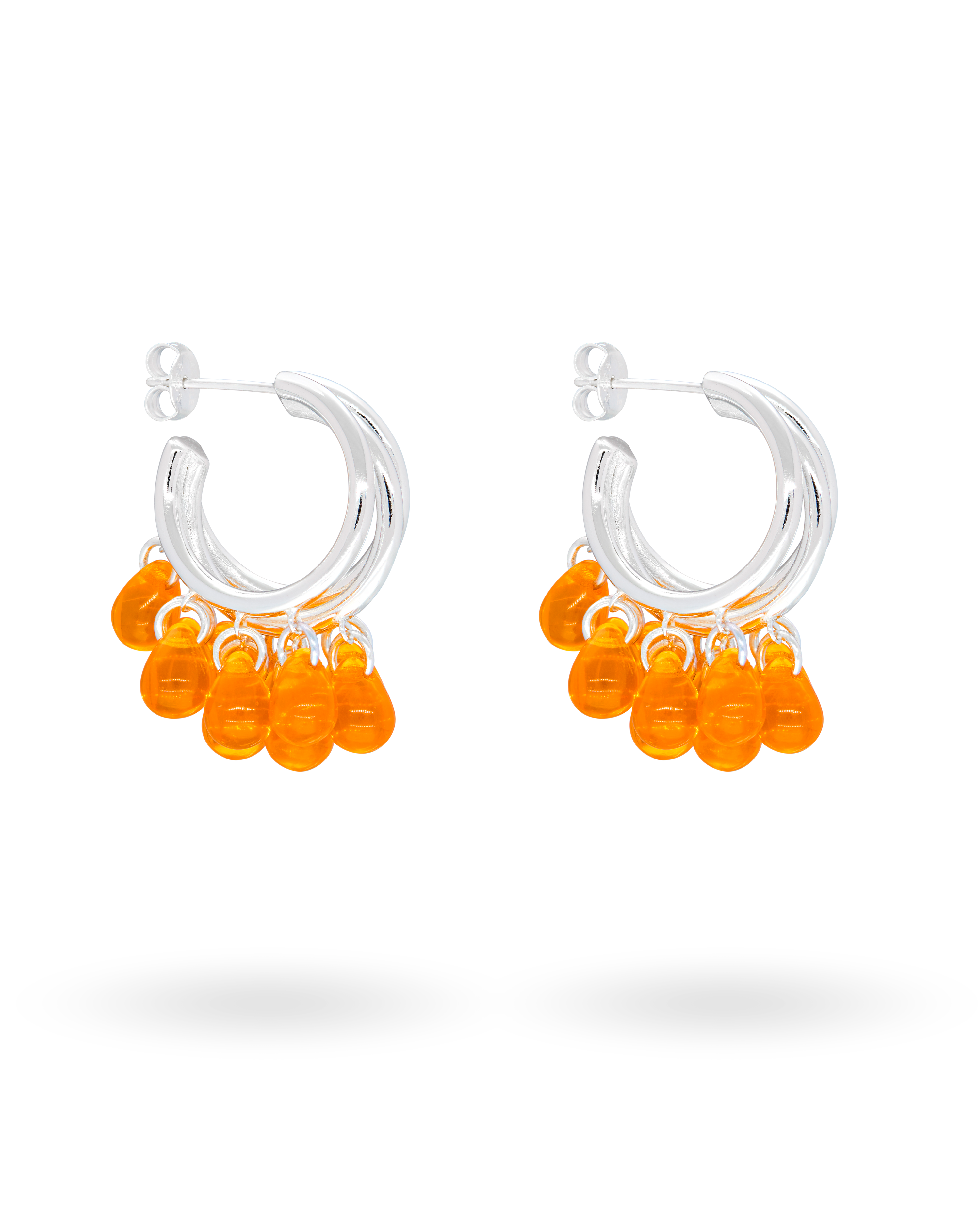 Corallicious Earrings in Silver