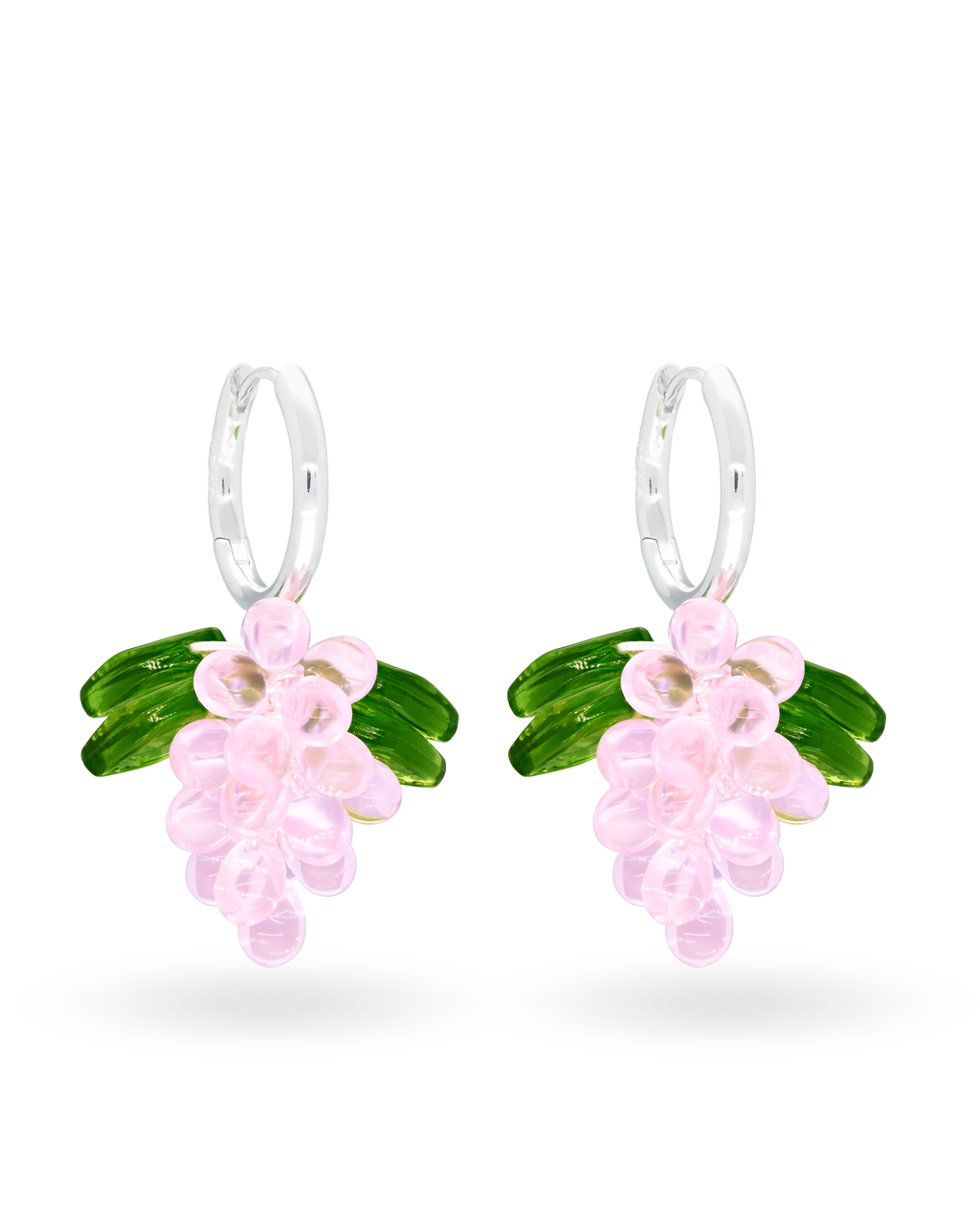Cupcake Jelly Earrings in Silver