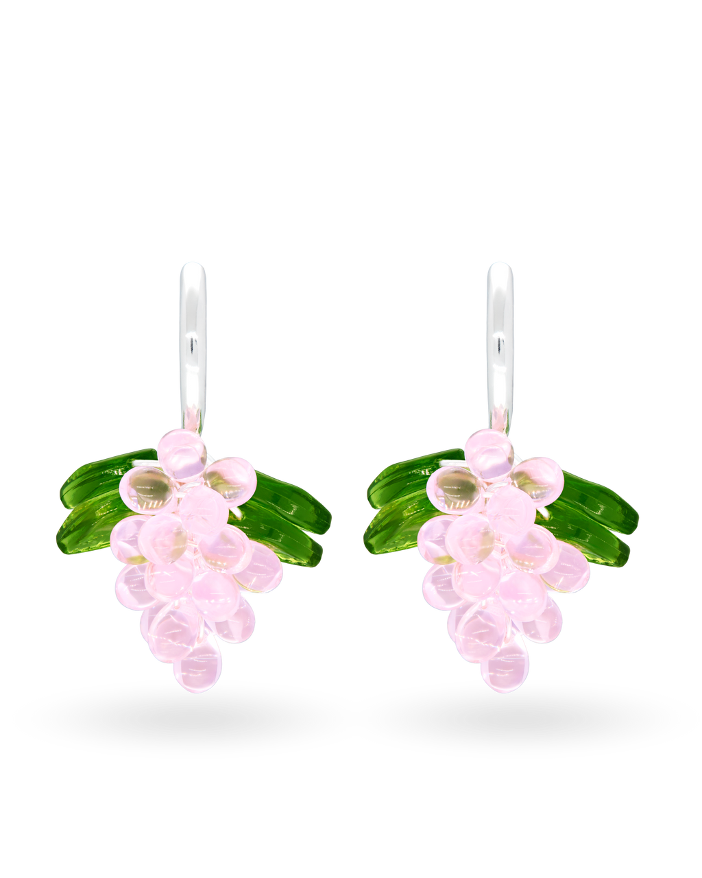 Cupcake Jelly Earrings in Silver
