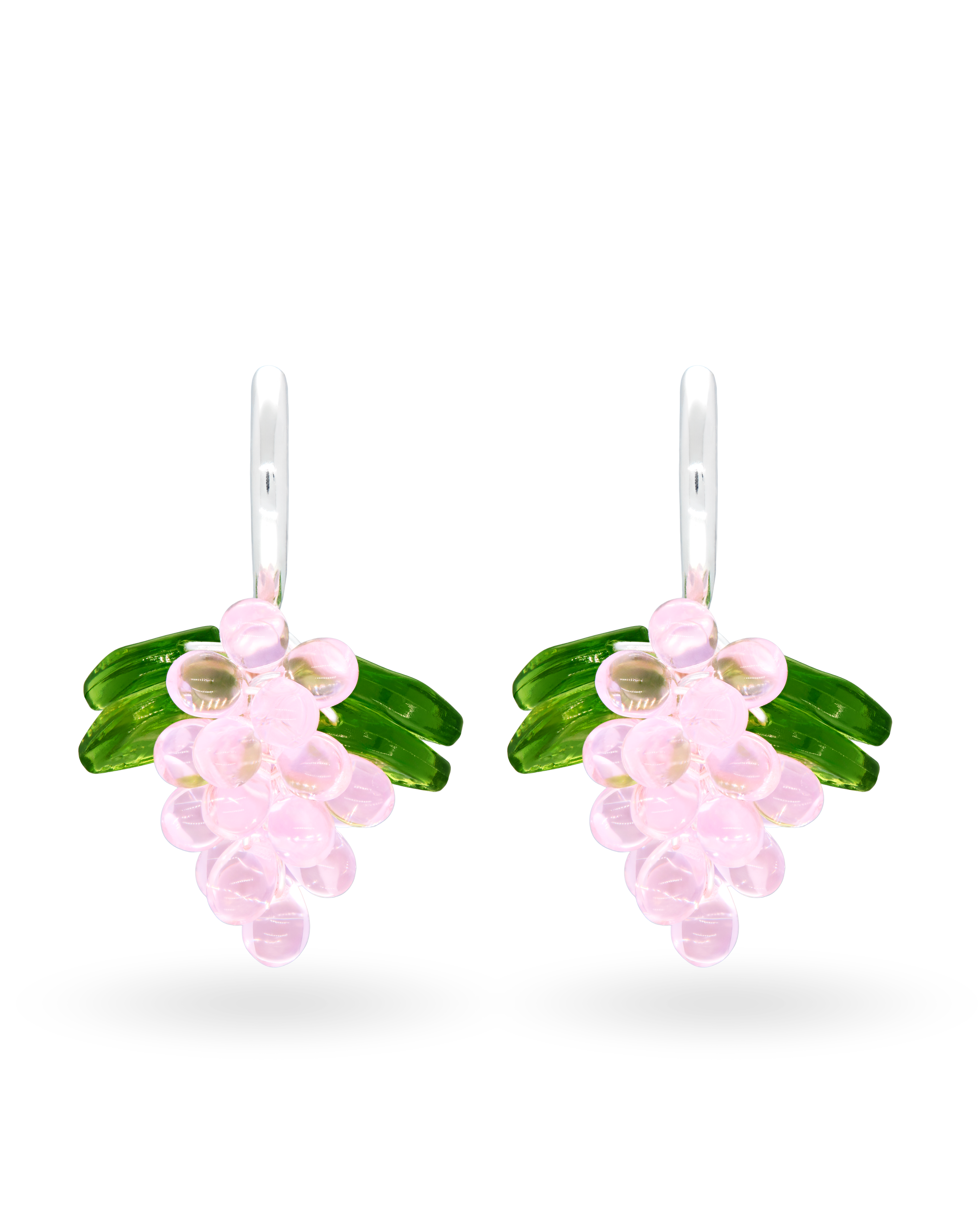 Cupcake Jelly Earrings in Silver