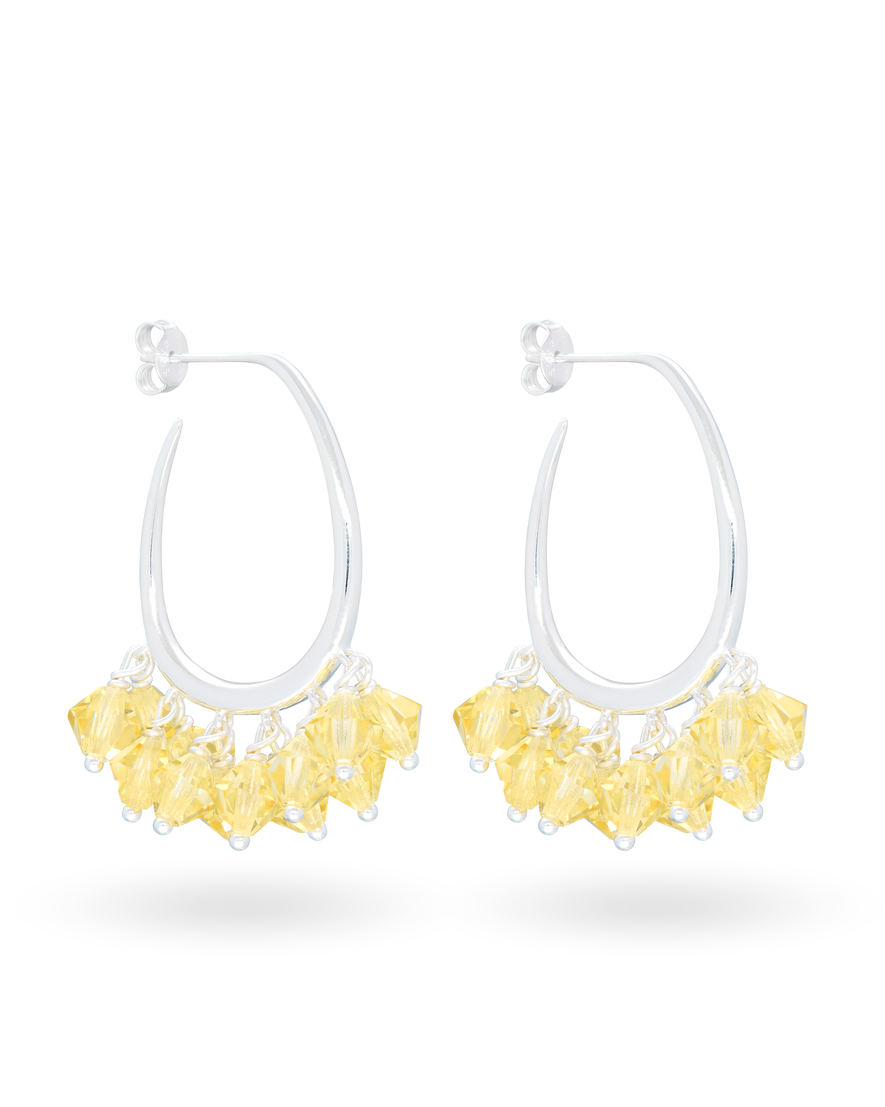 Honeydew Dew Earrings in Silver