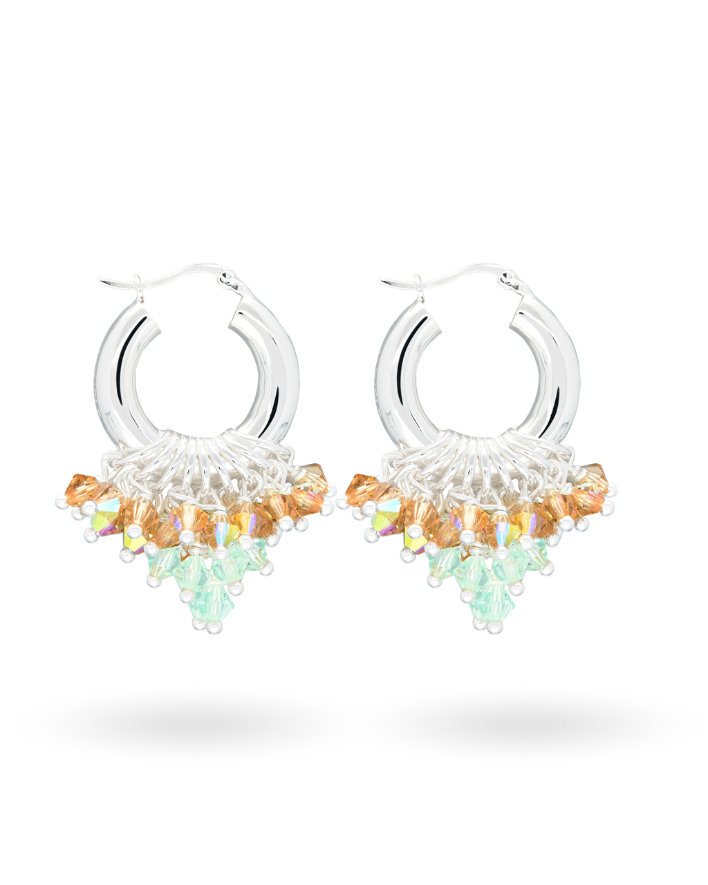 I Love You Matcha Earrings in Silver