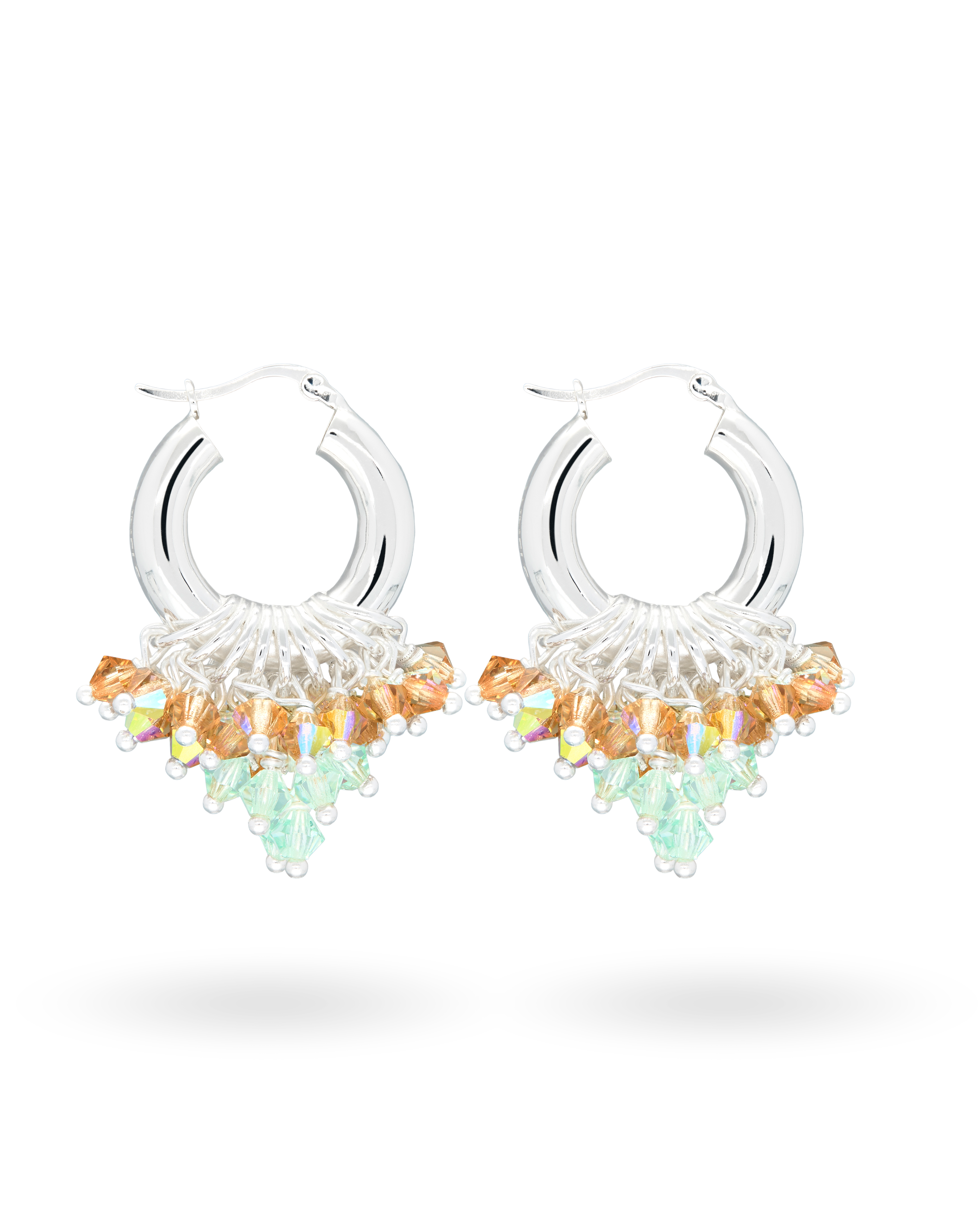I Love You Matcha Earrings in Silver