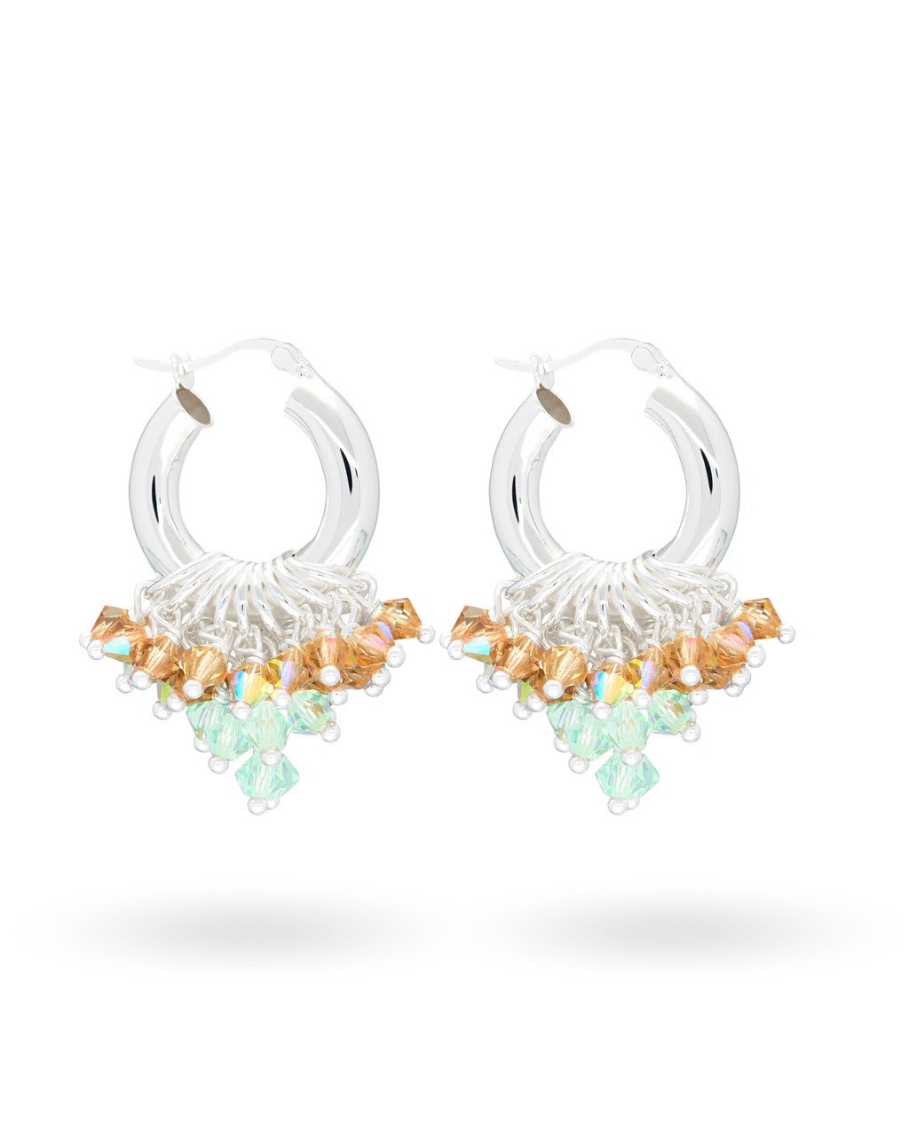 I Love You Matcha Earrings in Silver