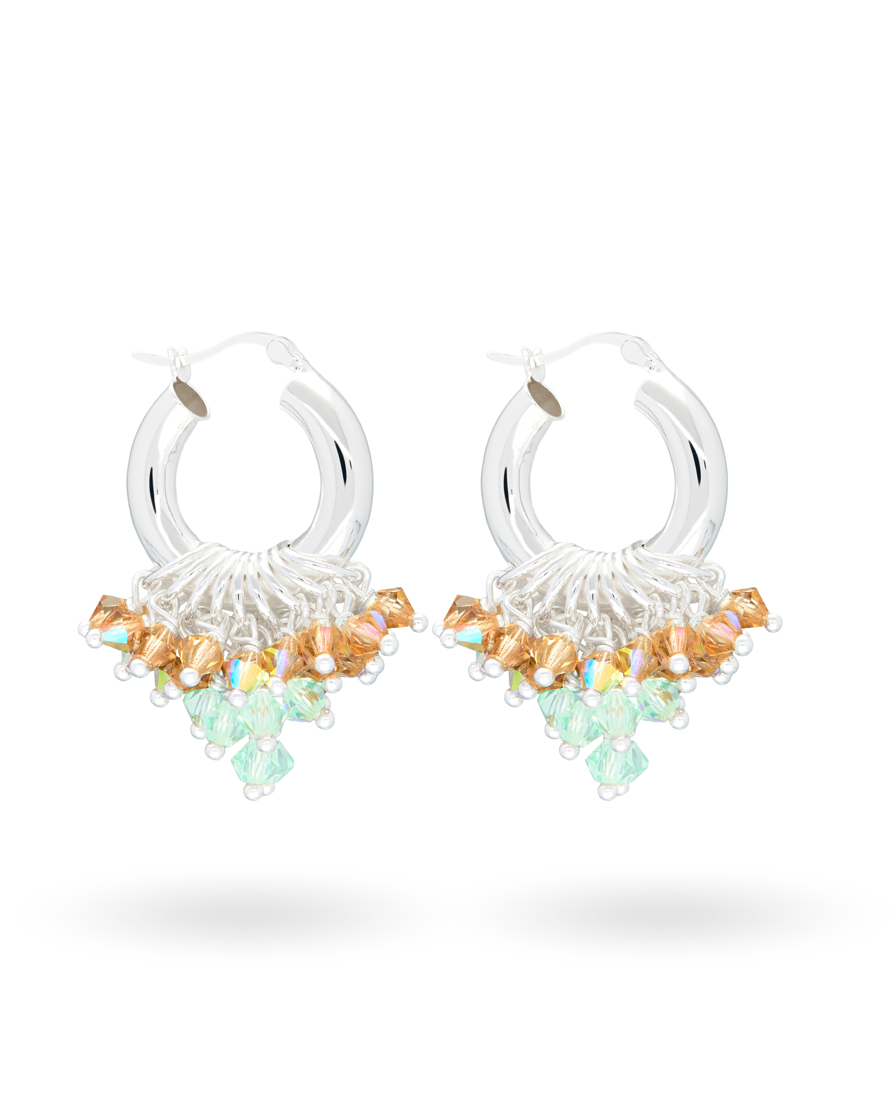 I Love You Matcha Earrings in Silver