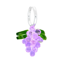 Lavender Jelly Earrings in Silver