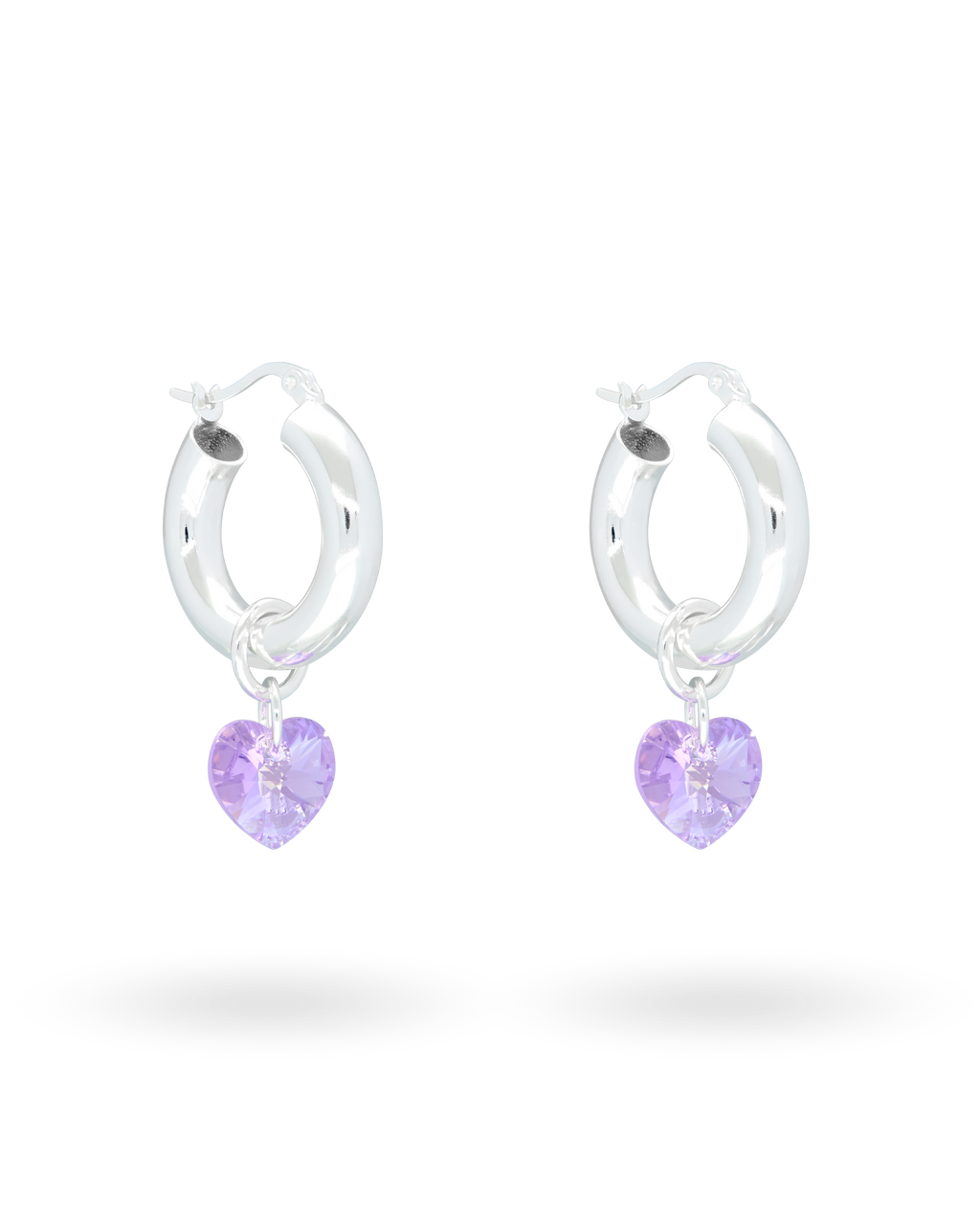 Lonely Hearts Club Earrings in Silver