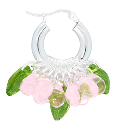 Mini Baby Blossom Earrings in Silver