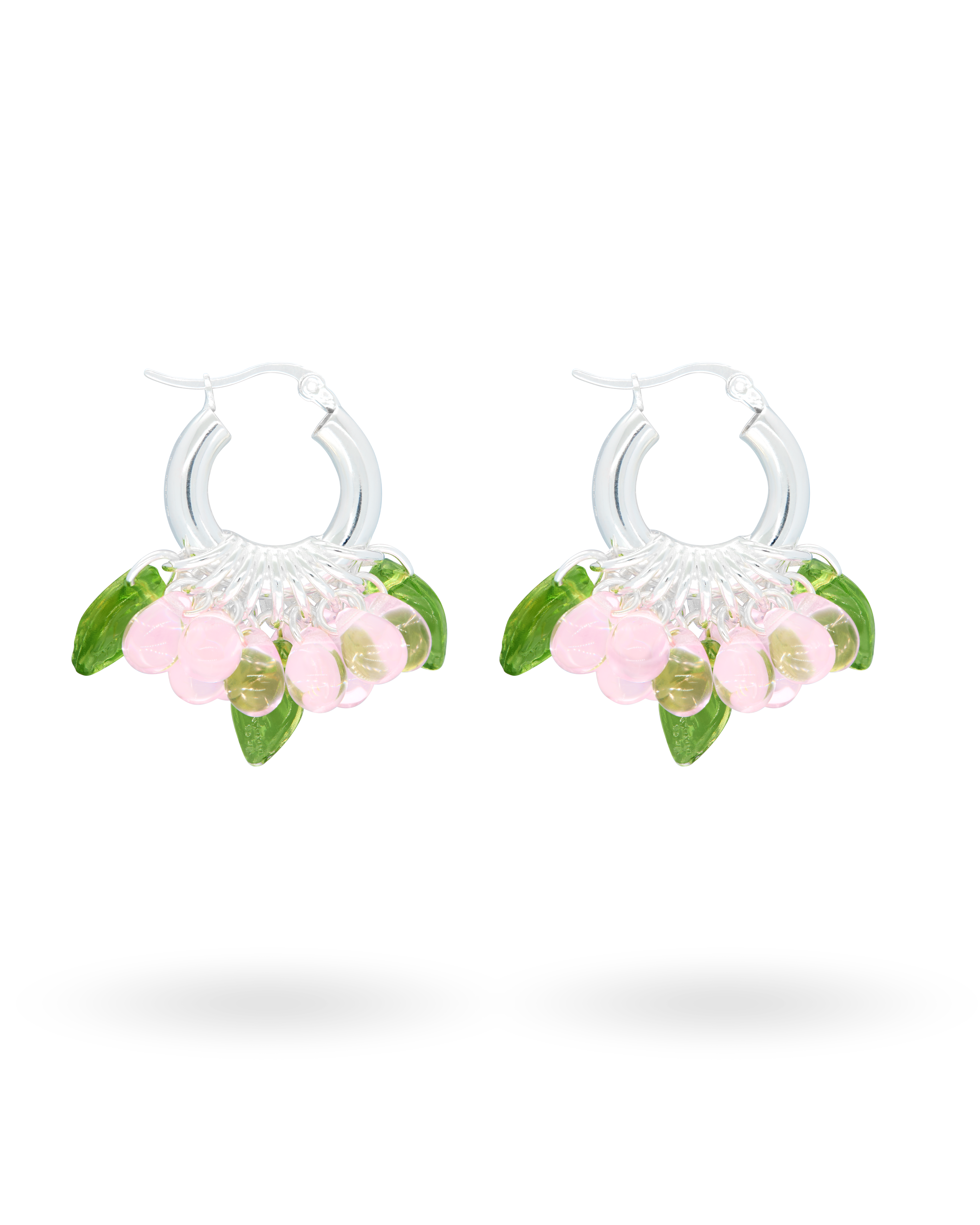 Mini Baby Blossom Earrings in Silver