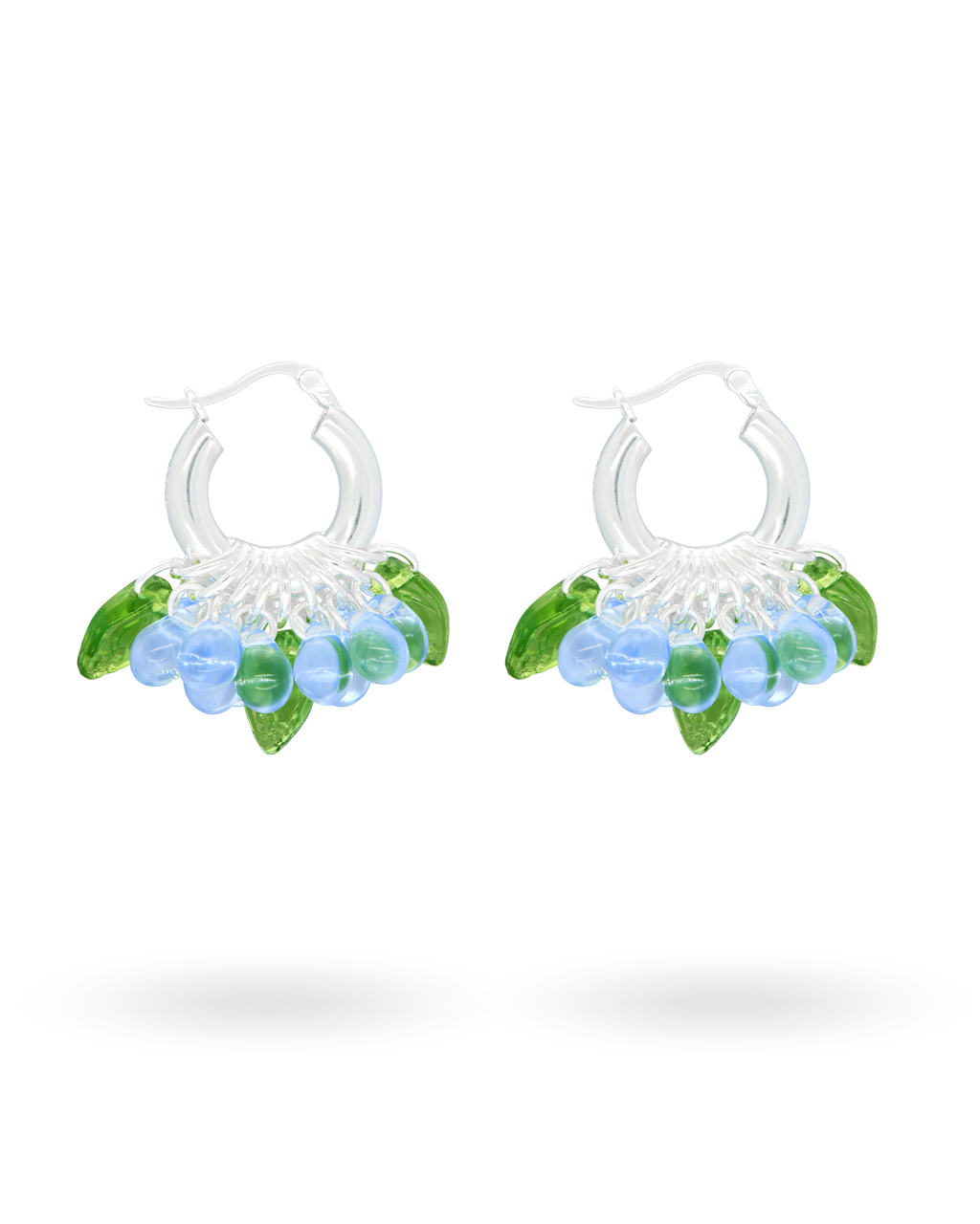 Mini Baby Bubbles Earrings in Silver