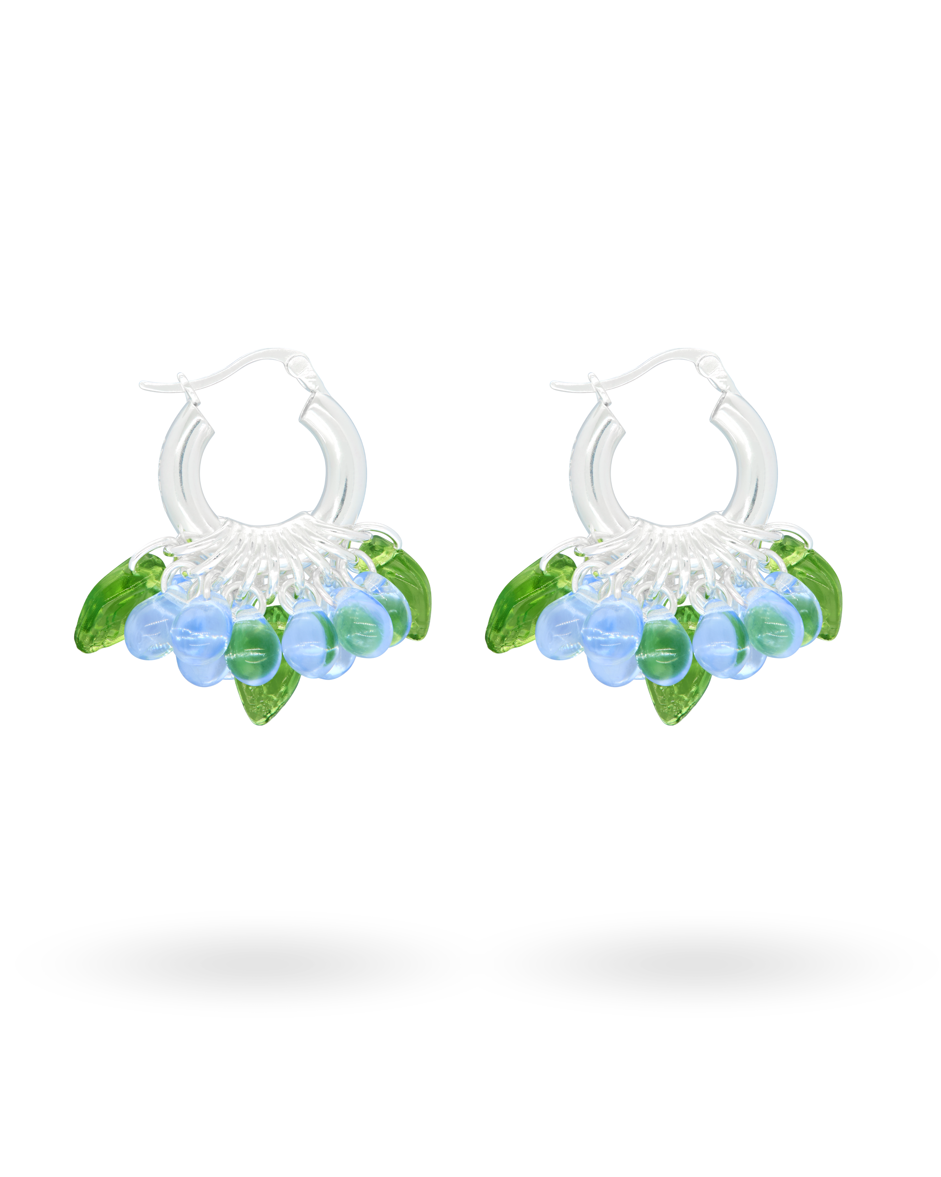 Mini Baby Bubbles Earrings in Silver