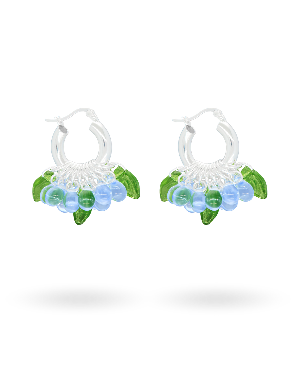 Mini Baby Bubbles Earrings in Silver