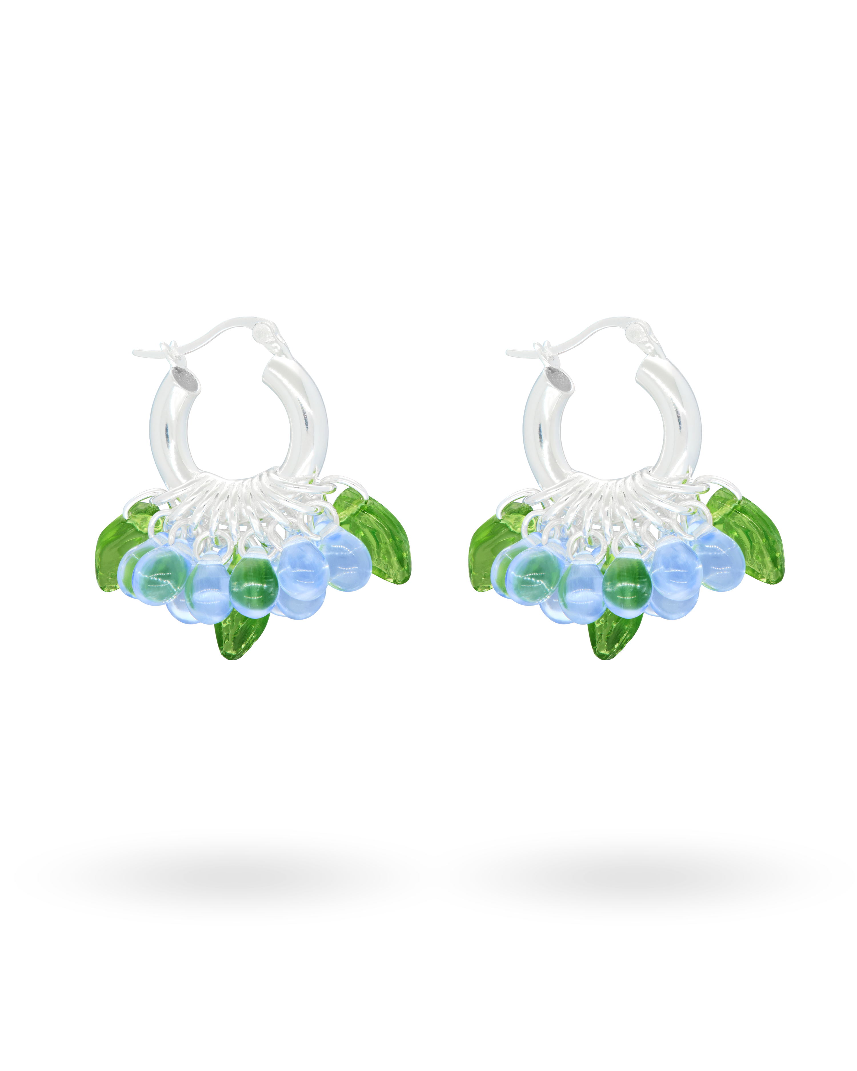 Mini Baby Bubbles Earrings in Silver