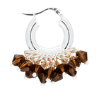 Mini Chocolicious Earrings in Silver