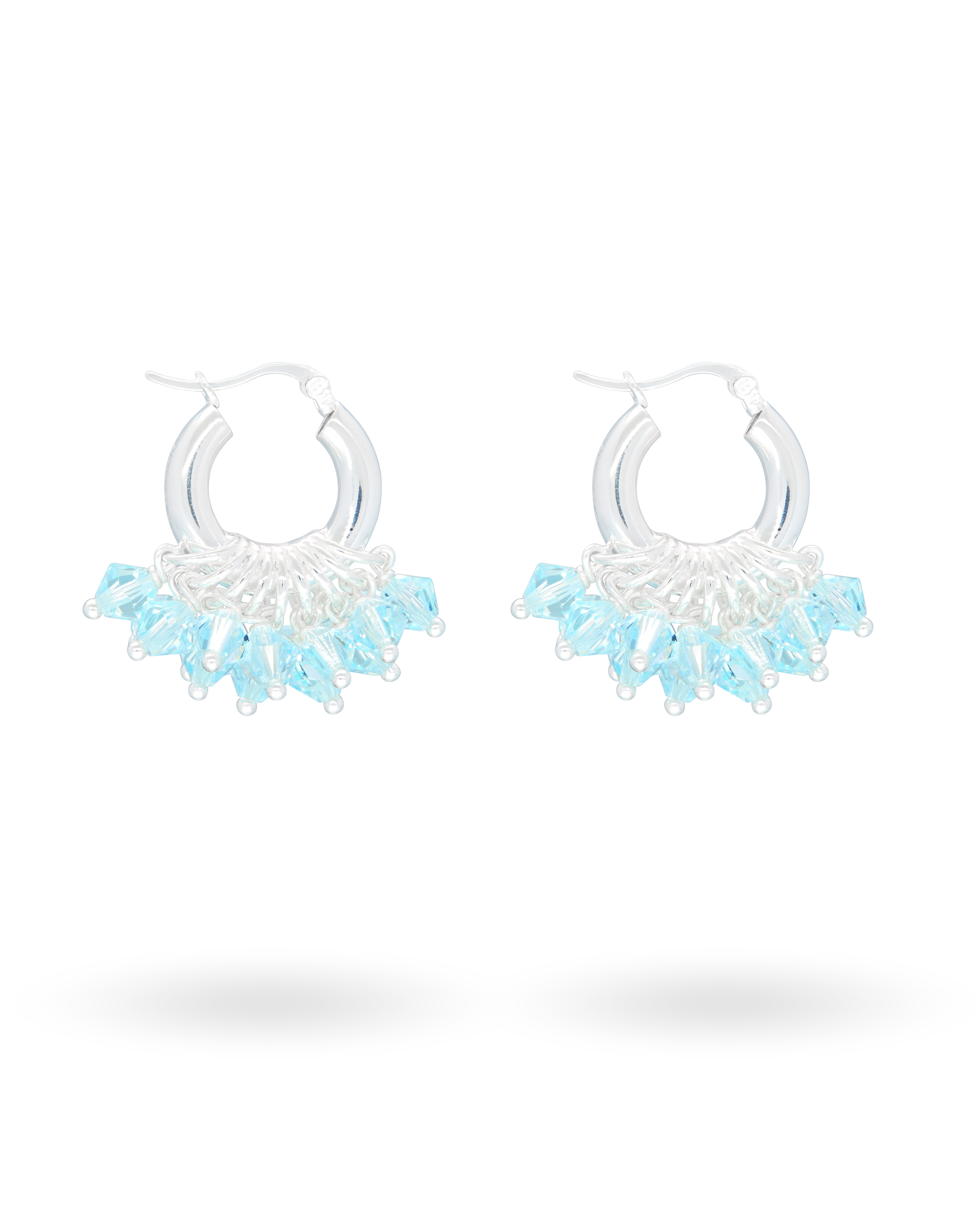 Mini Ice Ice Baby Earrings in Silver