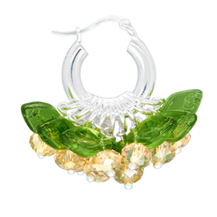 Mini Vanilla Fields Forever Earrings in Silver