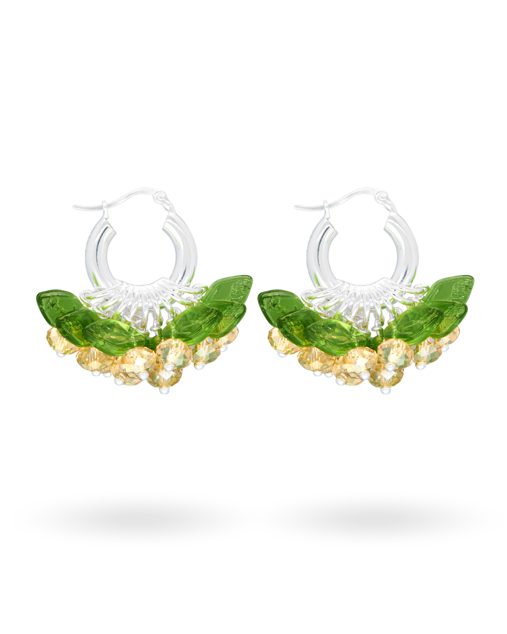 Mini Vanilla Fields Forever Earrings in Silver