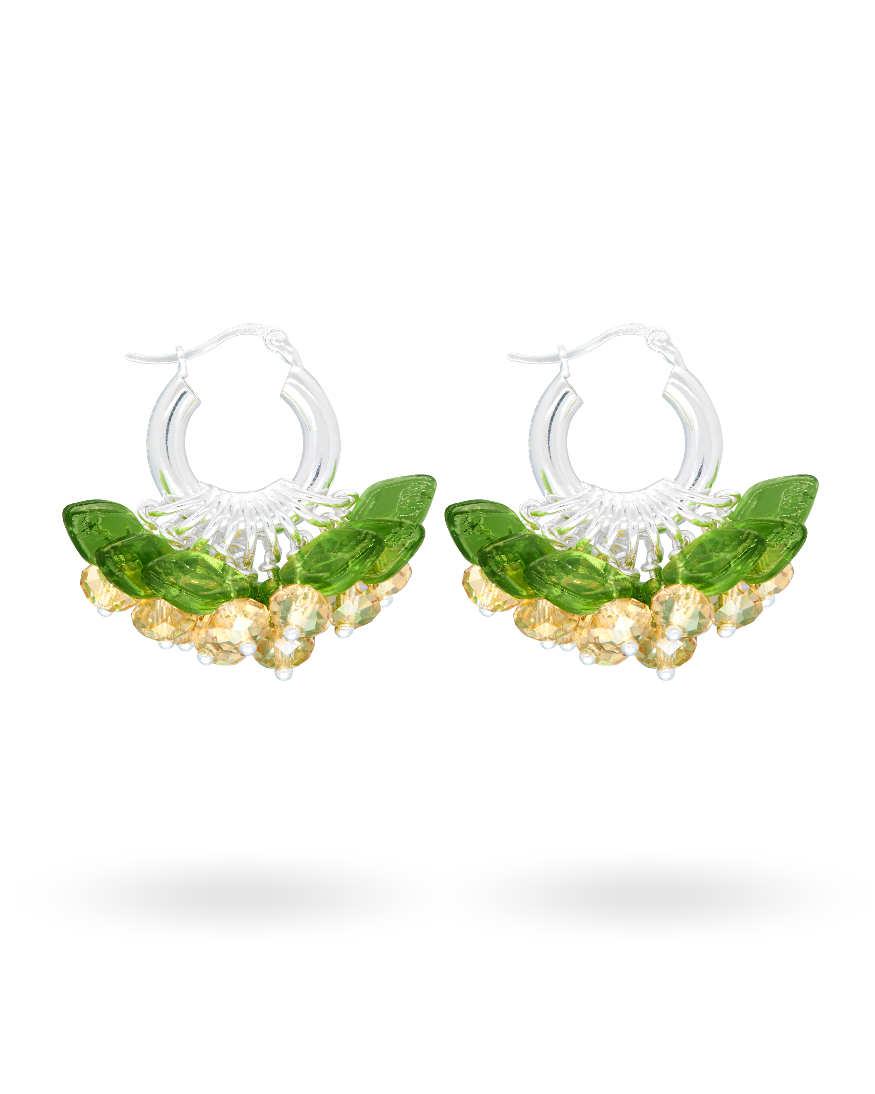 Mini Vanilla Fields Forever Earrings in Silver