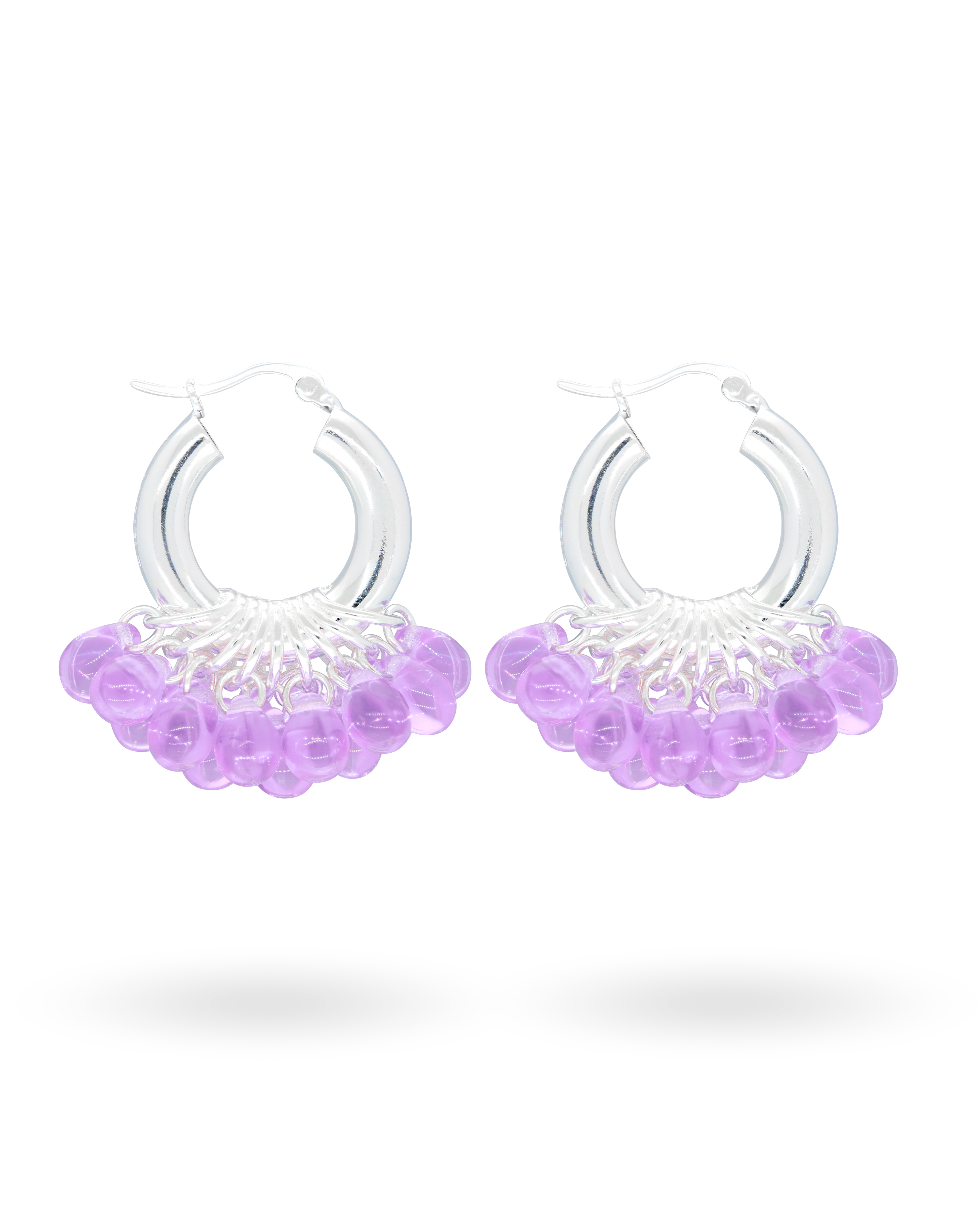 Plumtastic Earrings in Silver