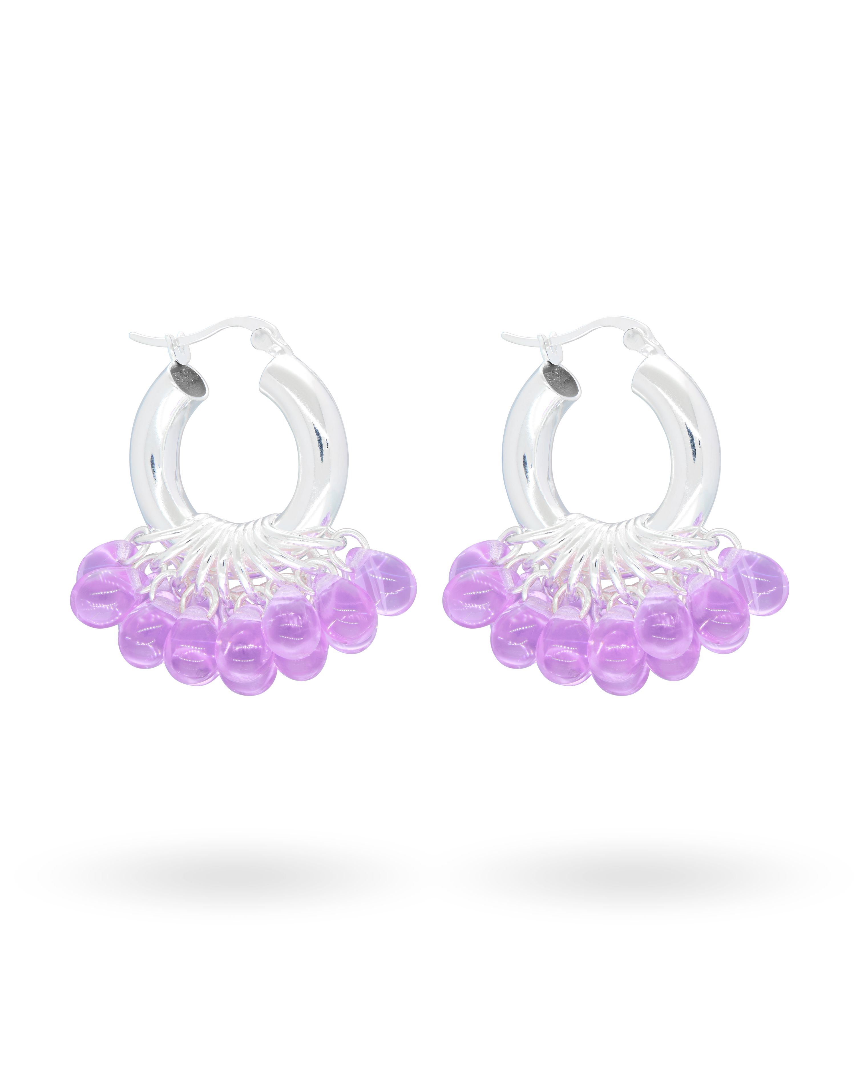 Plumtastic Earrings in Silver