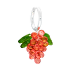 Raspberry Jelly Earrings in Silver
