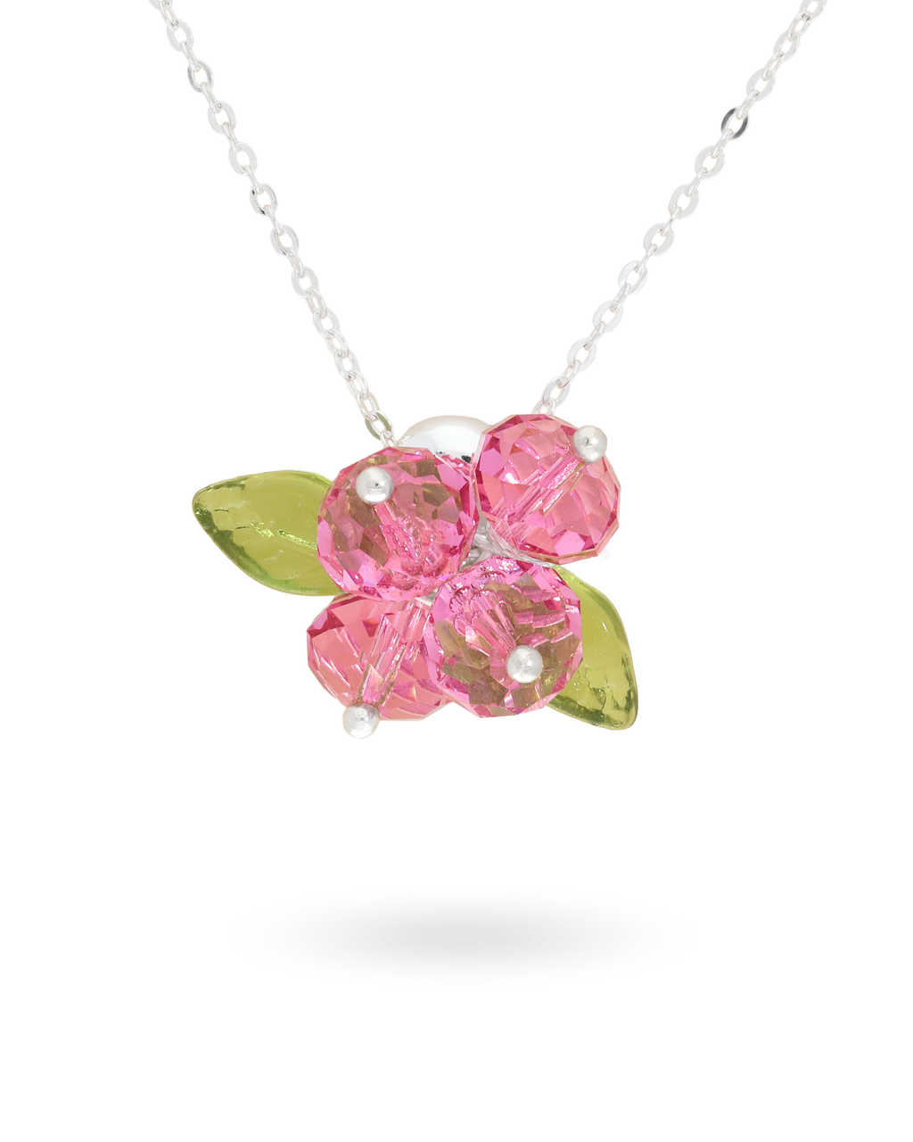 Rose Romance Necklace in Silver