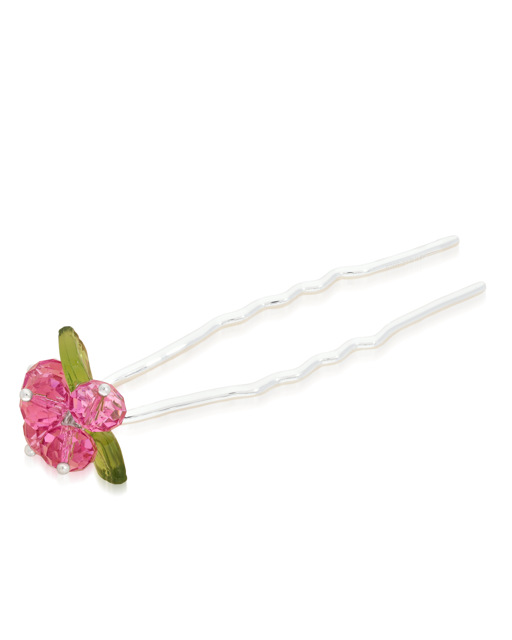 Rose Romance Hair Pin in Silver