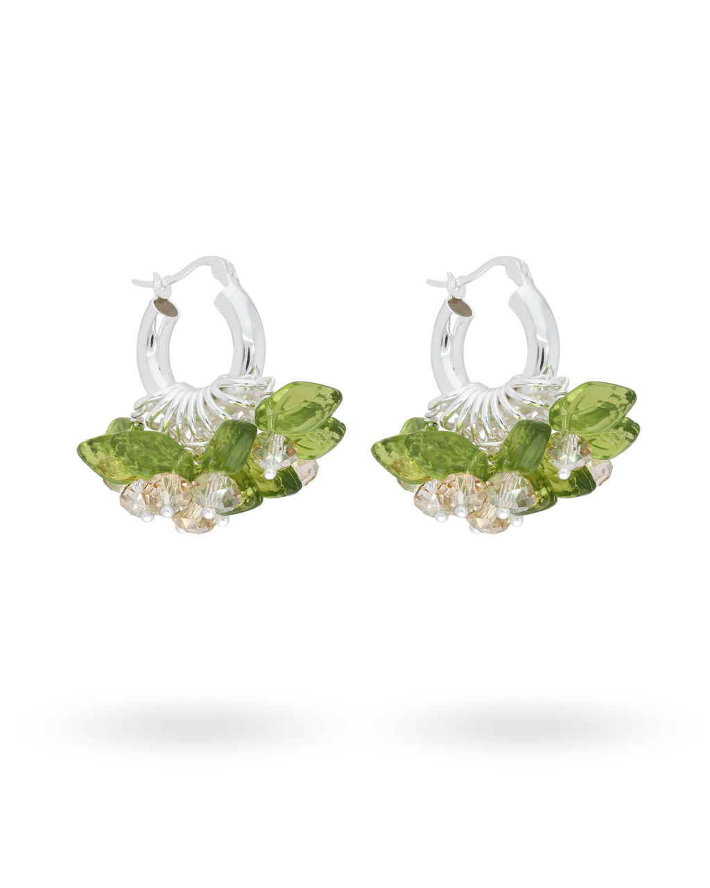 Mini Vanilla Fields Forever Earrings in Silver