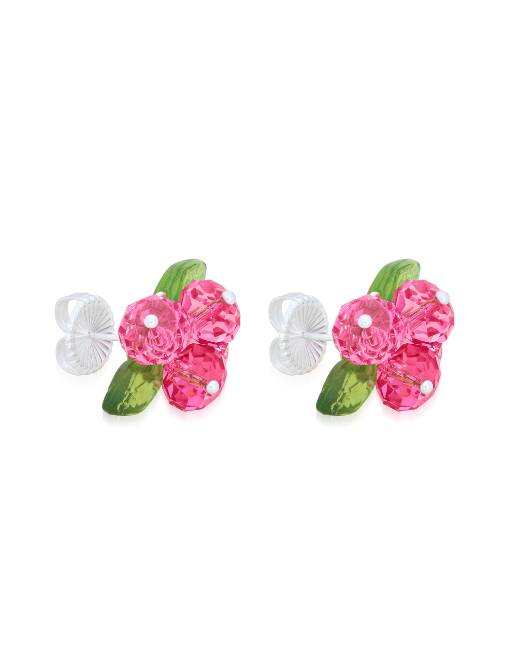 Rose Romance Earrings in Silver