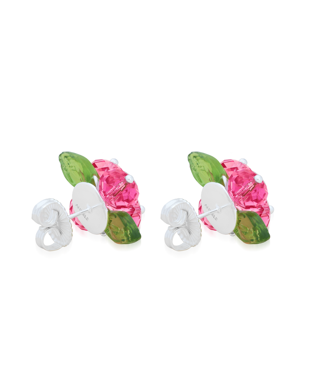 Rose Romance Earrings in Silver