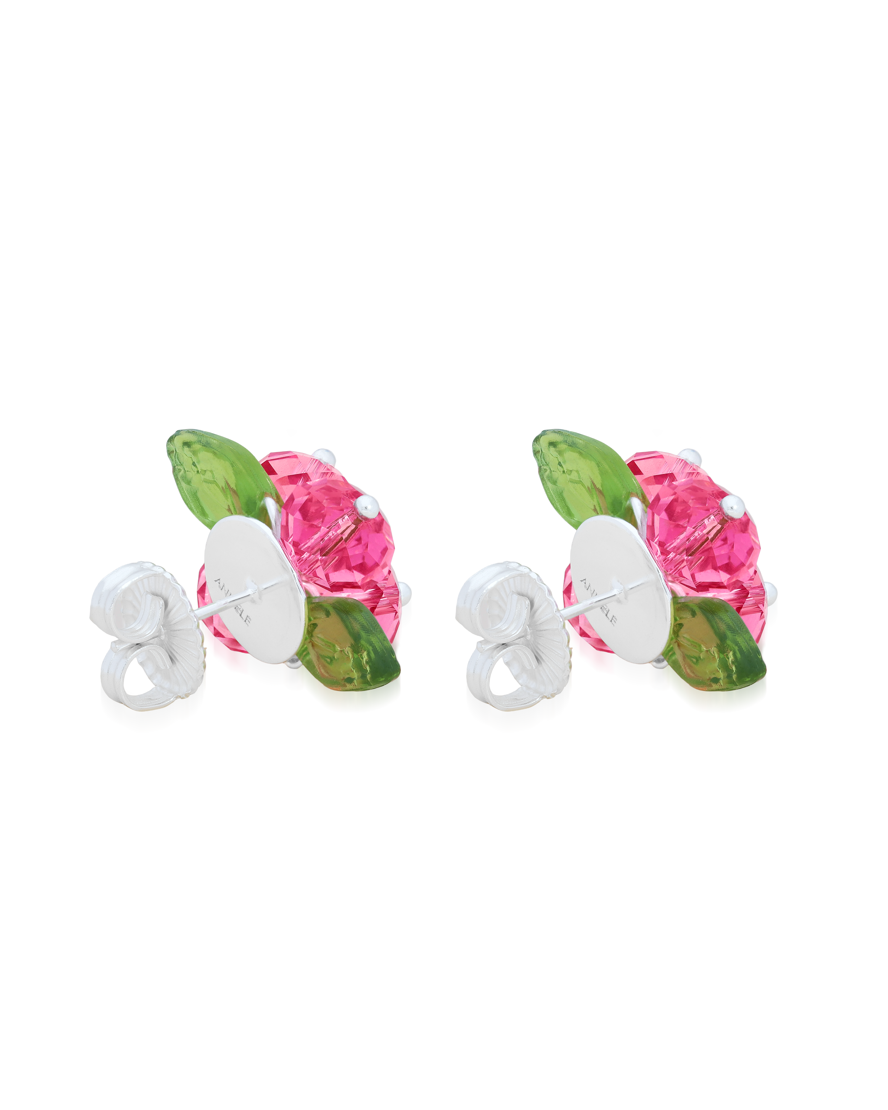 Rose Romance Earrings in Silver