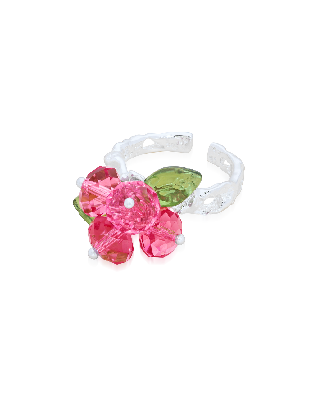 Rose Romance Ring in Silver