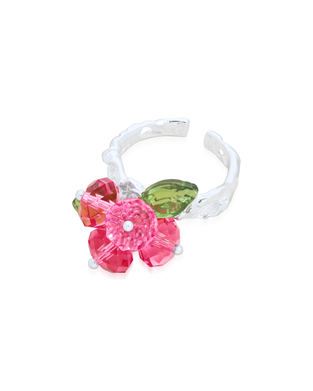Rose Romance Ring in Silver
