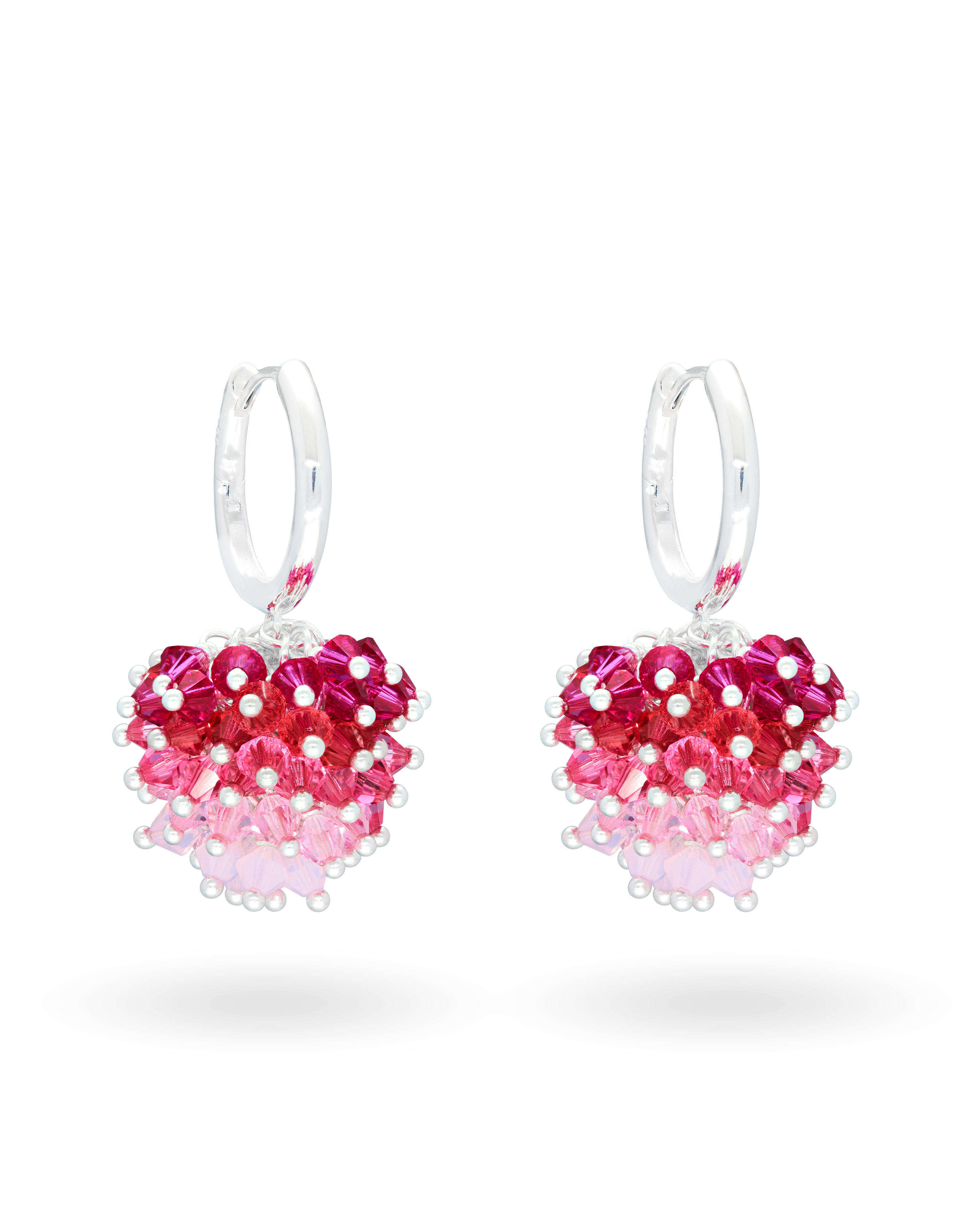 Strawberry Sweetie Earrings in Silver