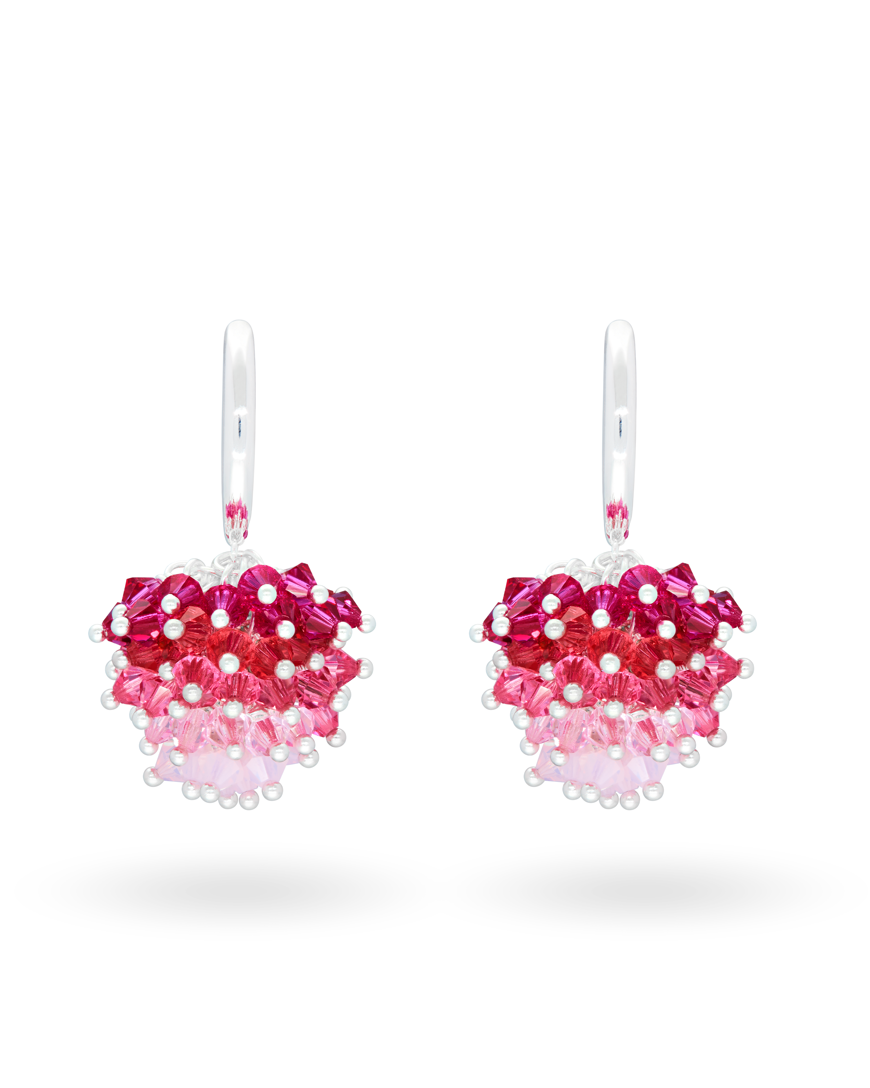Strawberry Sweetie Earrings in Silver