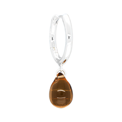 Sugar Drop Choco Earrings in Silver