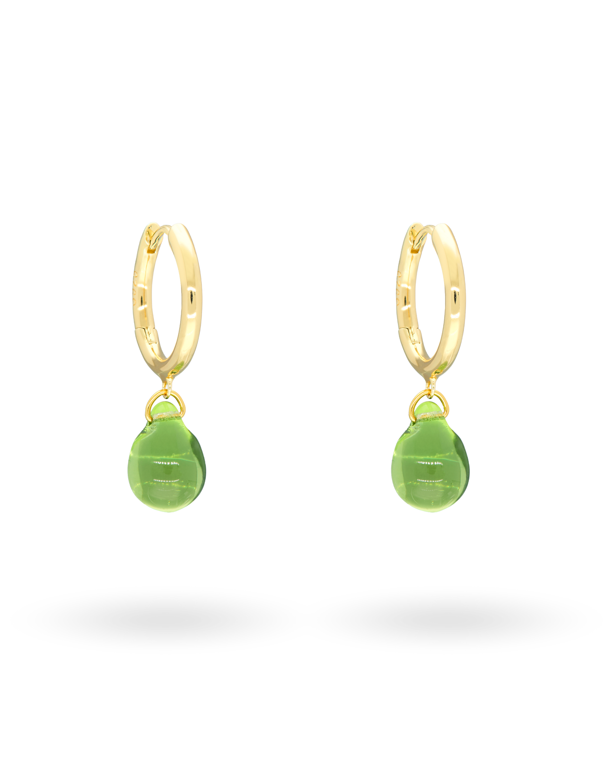 Sugar Drop Green Earrings