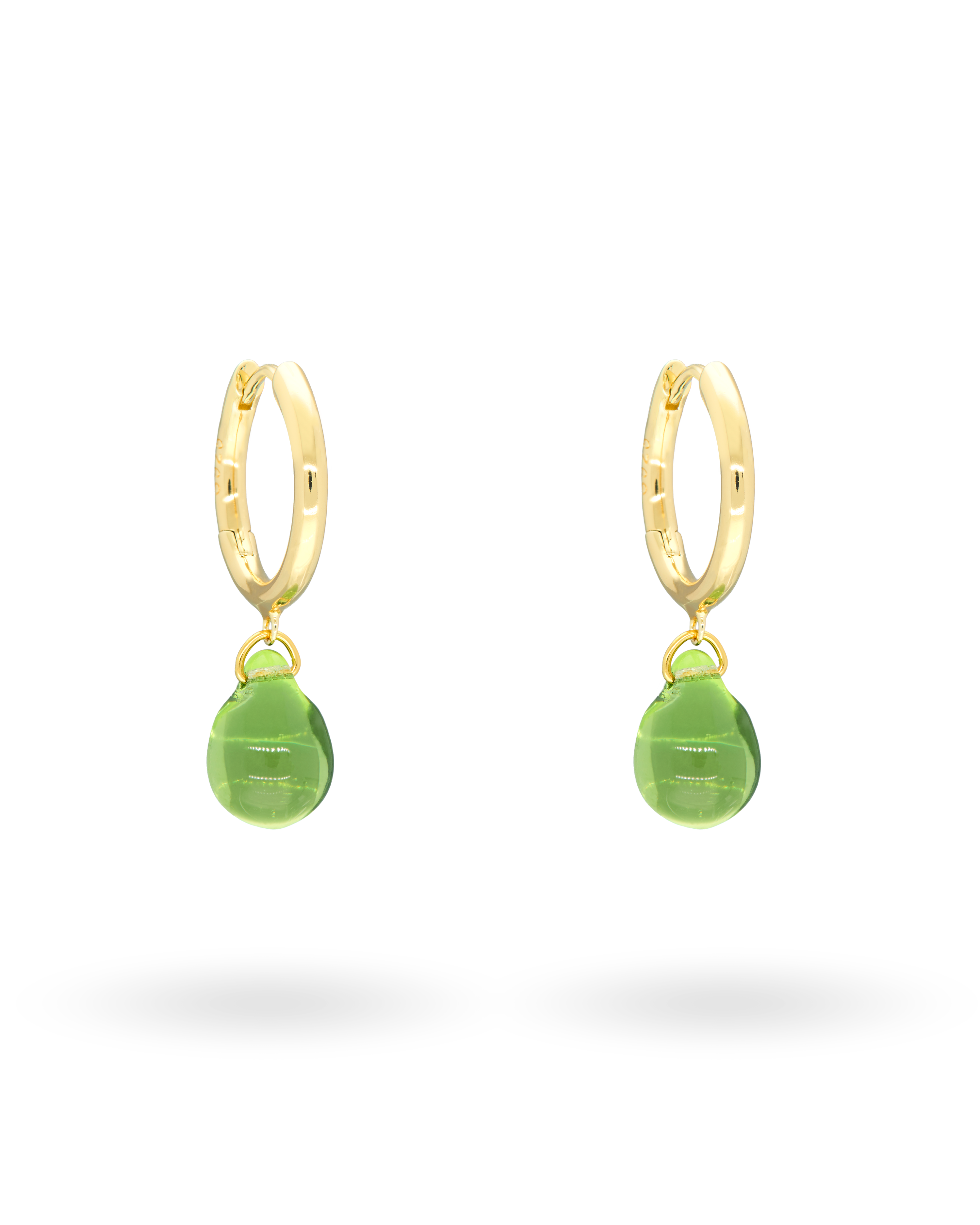 Sugar Drop Green Earrings