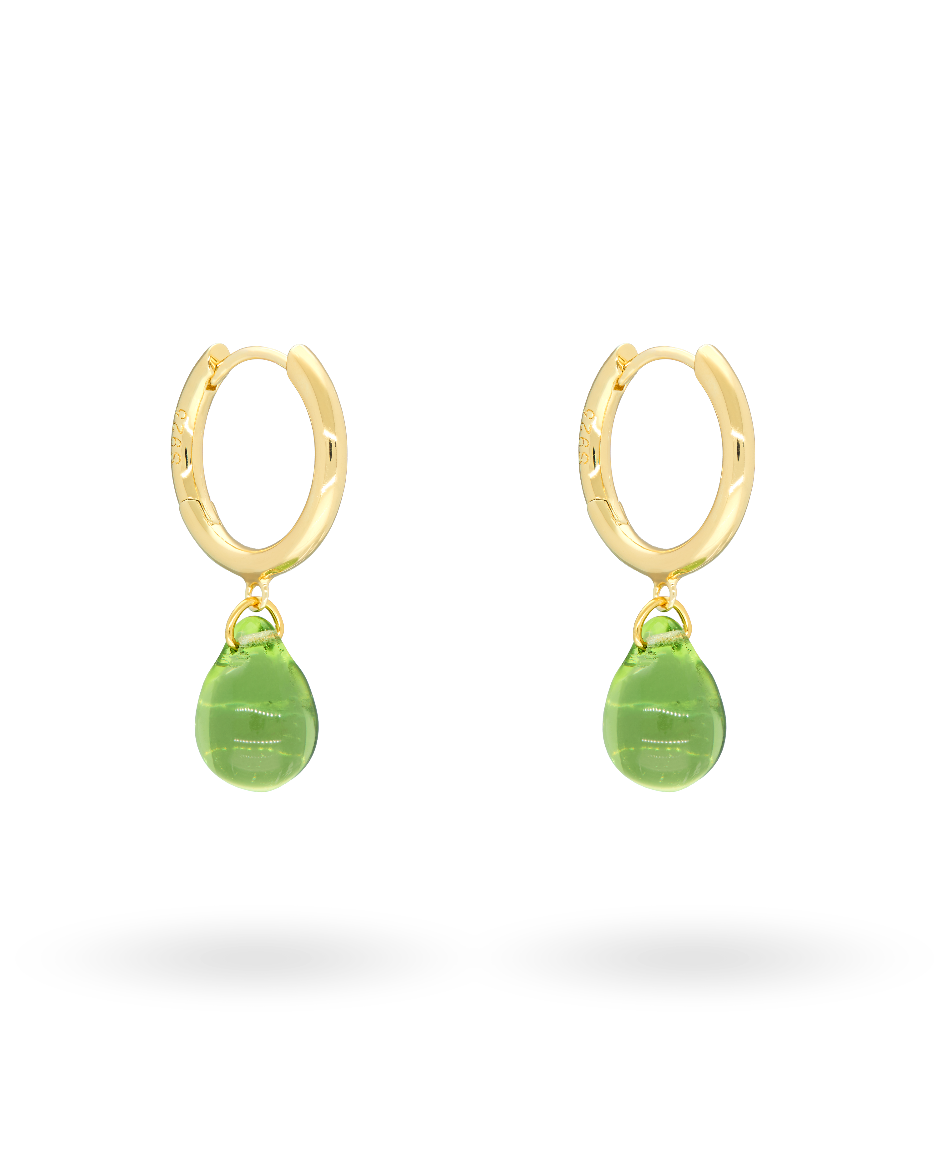 Sugar Drop Green Earrings