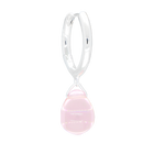 Sugar Drop Pink Earrings in Silver
