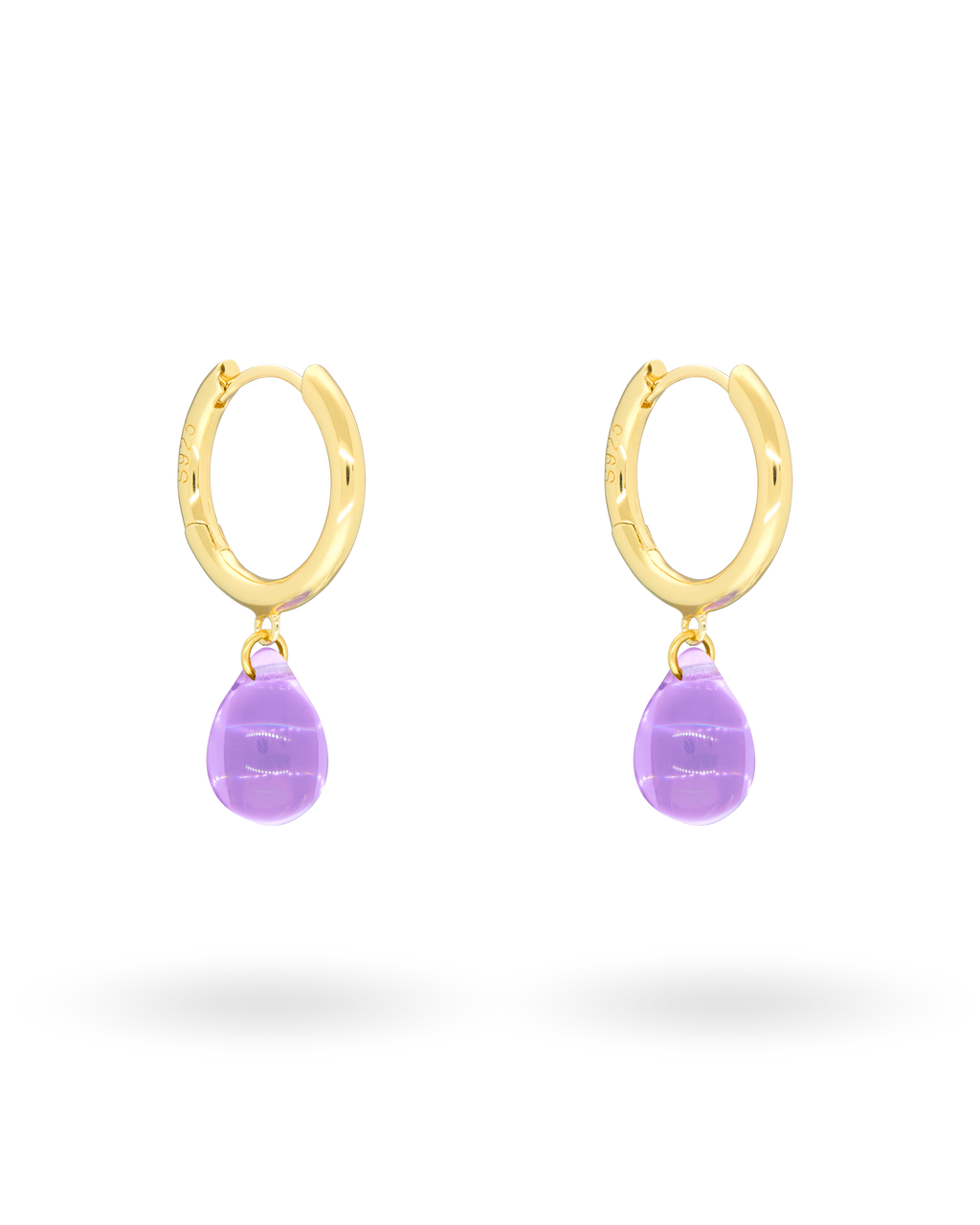 Sugar Drop Violet Earrings