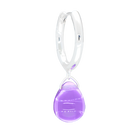 Sugar Drop Violet Earrings in Silver