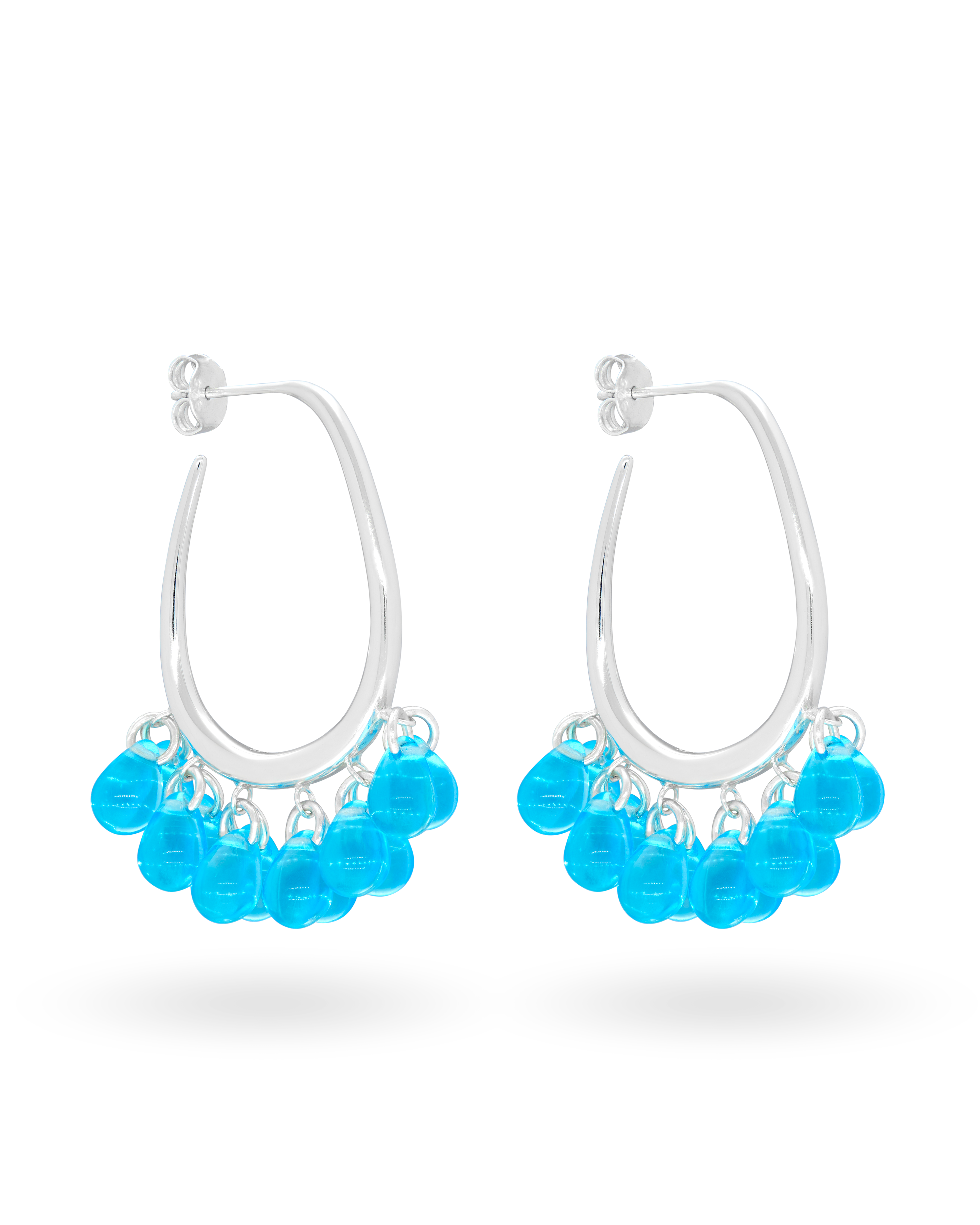 Surf's Up Earrings in Silver