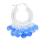 Wavy Baby Earrings in Silver