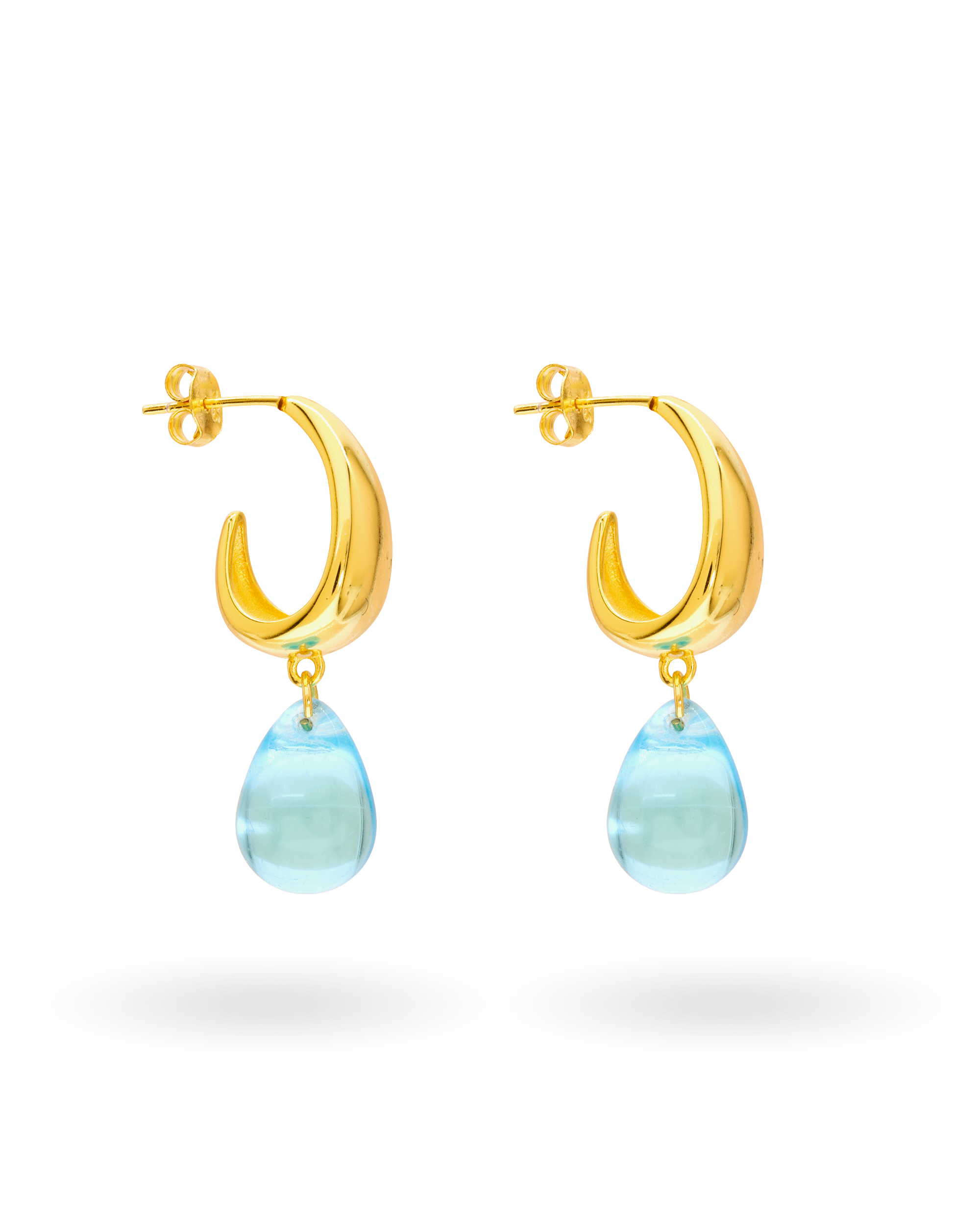 Aqua Drop Earrings